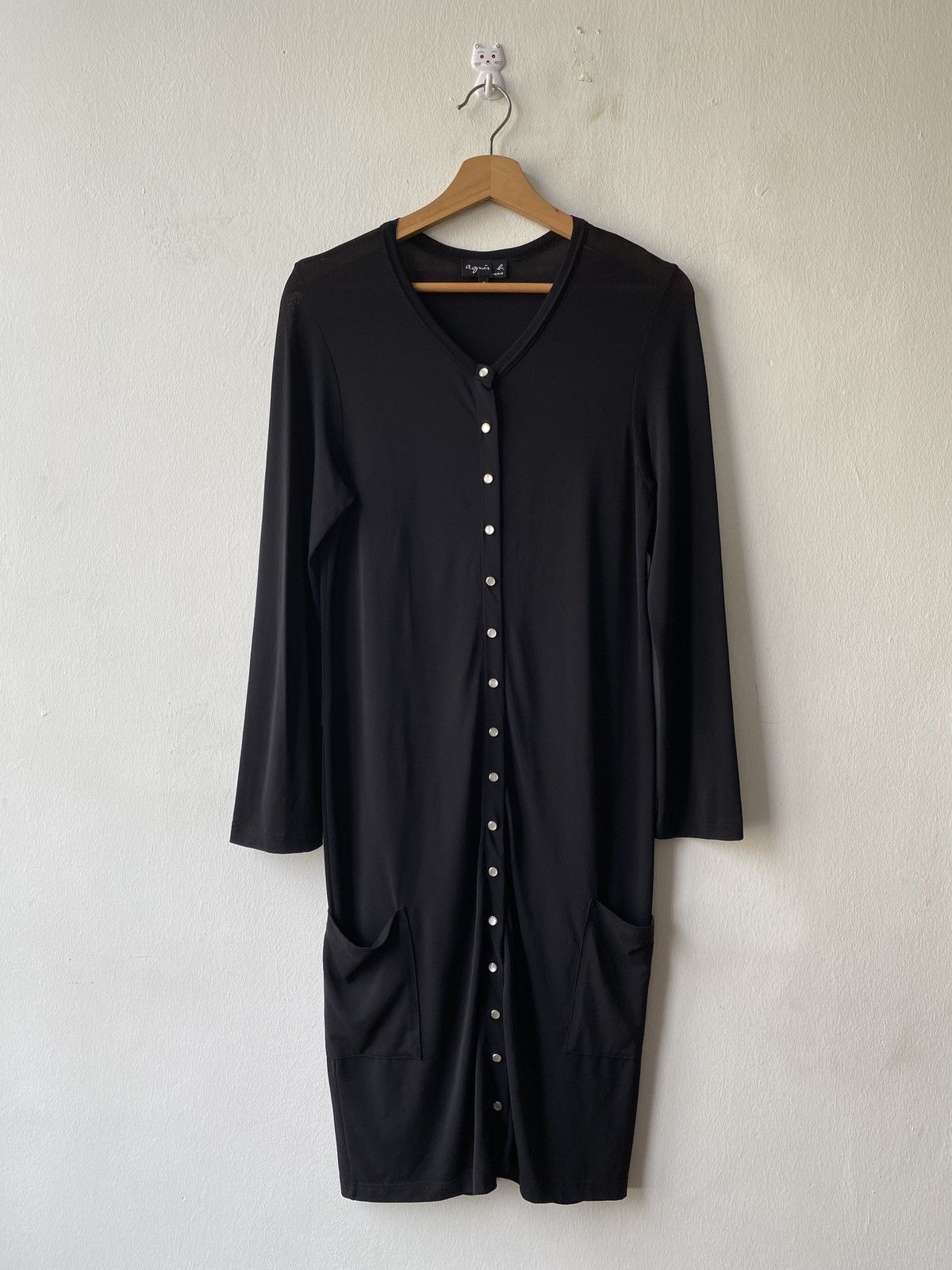 Japanese Brand × agnes b. Agnes B Strechable Long Cardigan Design Size S / US 4 / IT 40 - 3 Thumbnail