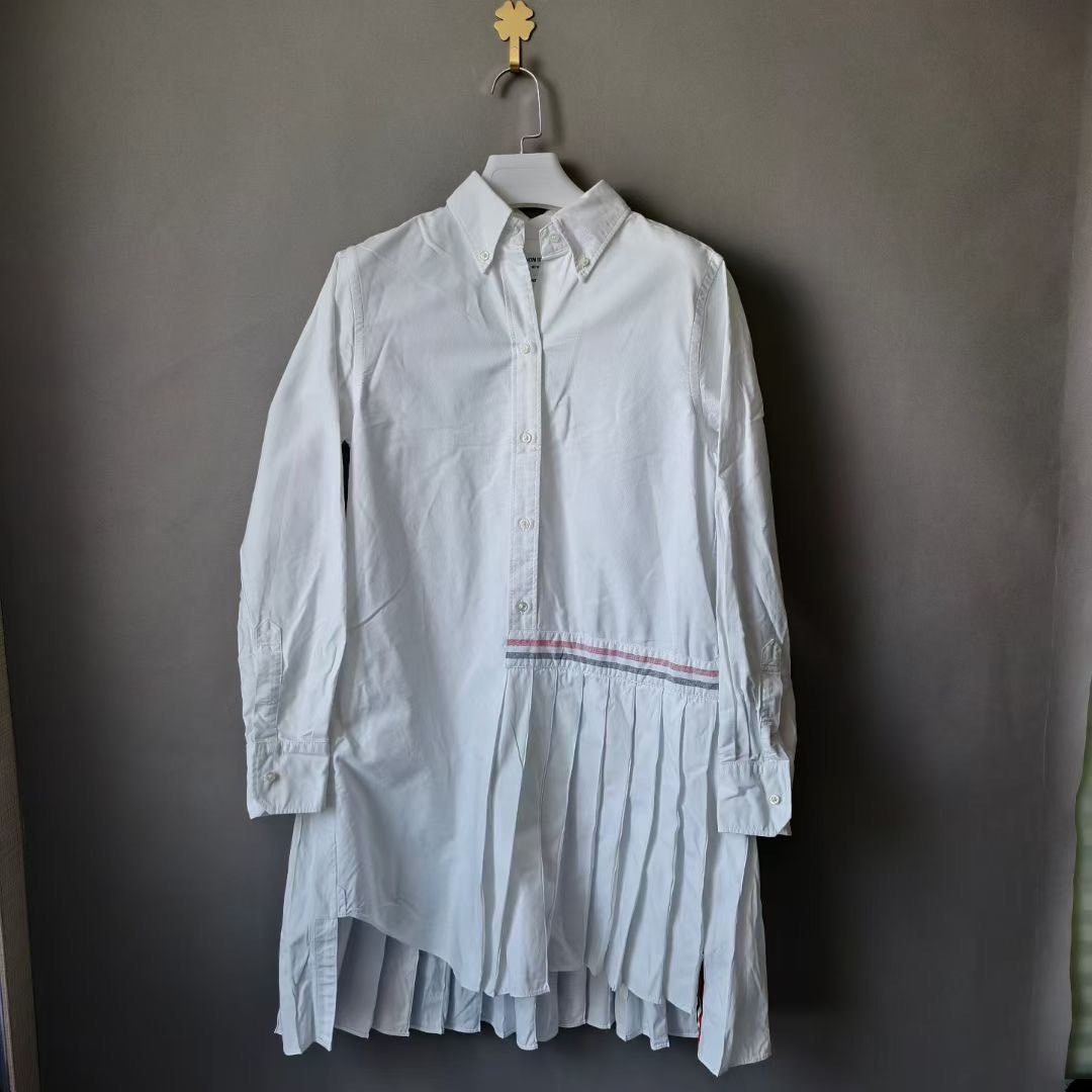 Thom Browne Thom Browne Irregular Hem Cotton Shirt Women Size M / US 6-8 / IT 42-44 - 1 Thumbnail