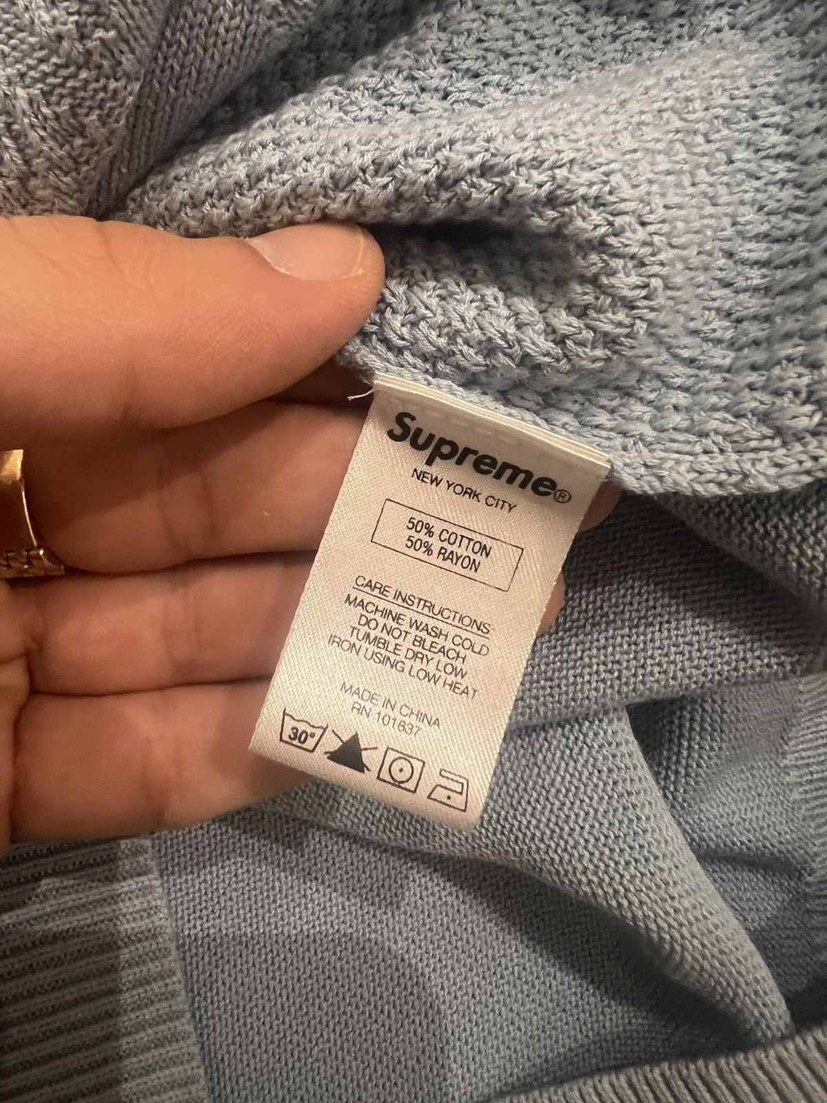 Supreme Supreme chain links zip up knit sweater Size US M / EU 48-50 / 2 - 3 Thumbnail