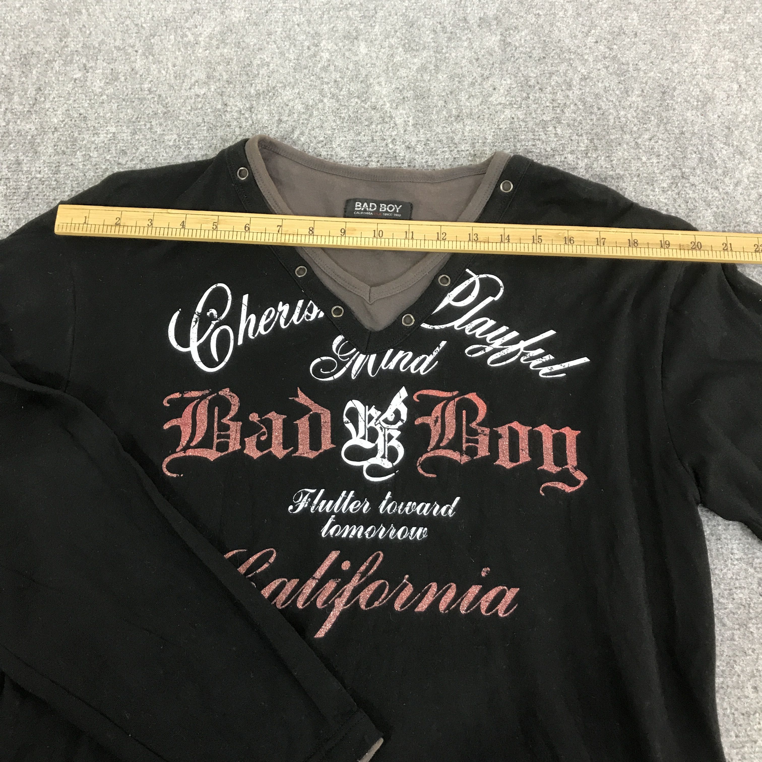 Japanese Brand bad boy japan long sleeve t-shirt K93B55 Size US L / EU 52-54 / 3 - 6 Thumbnail