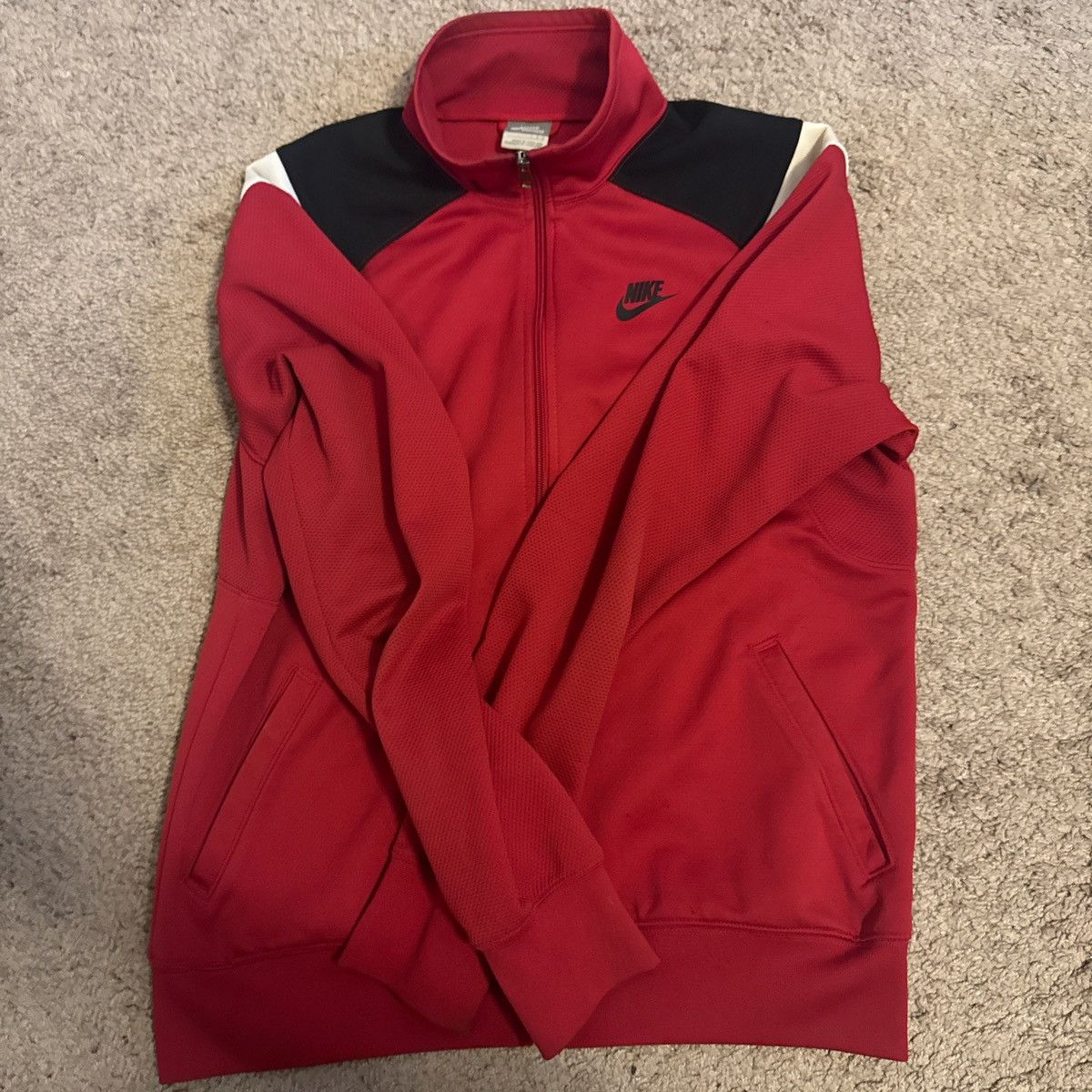 Nike Red Nike track jacket #sportswear Size US L / EU 52-54 / 3 - 4 Thumbnail