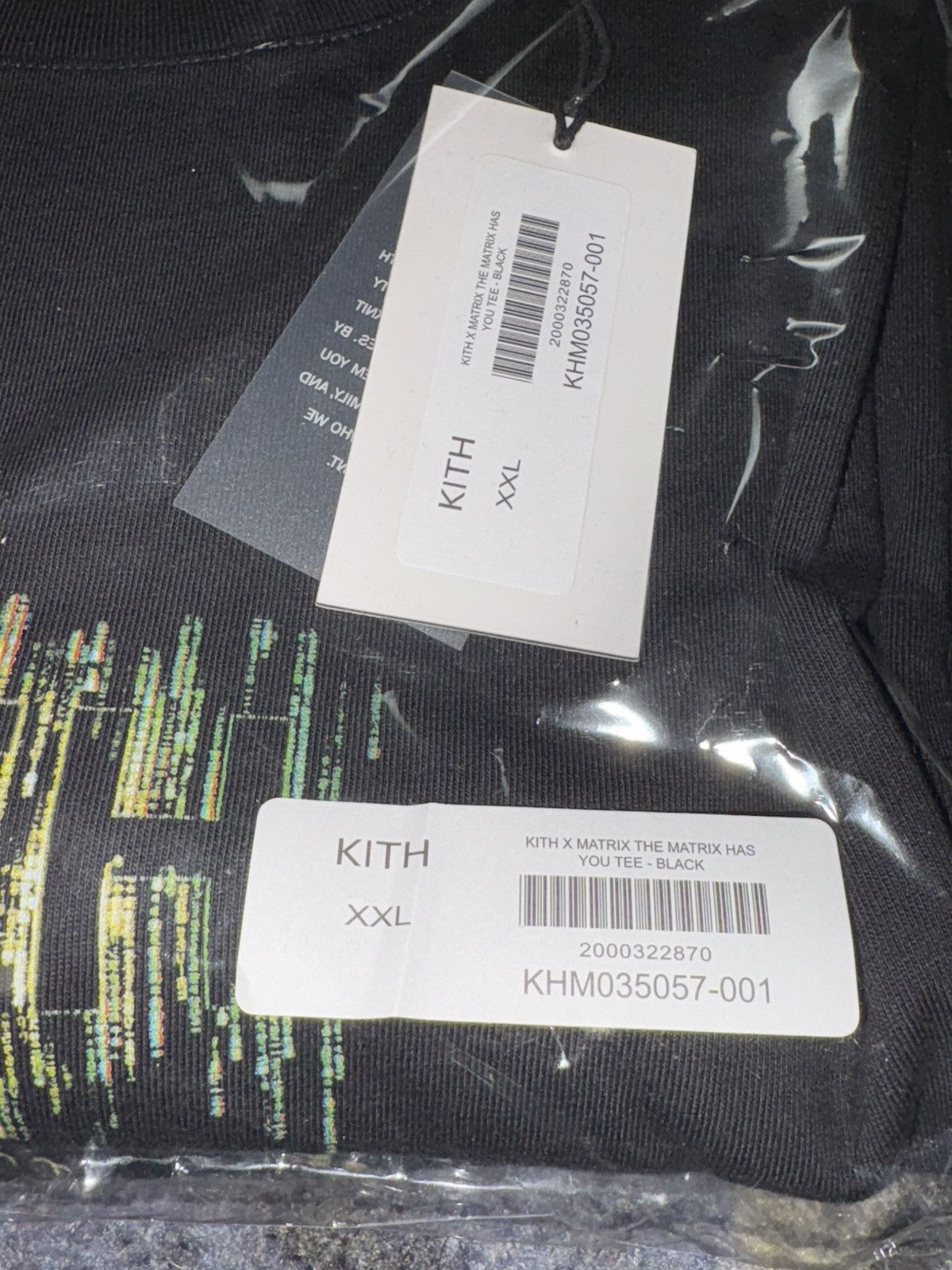Kith KITH X MATRIX THE MATRIX HAS YOU TEE - BLACK Size US XXL / EU 58 / 5 - 4 Thumbnail
