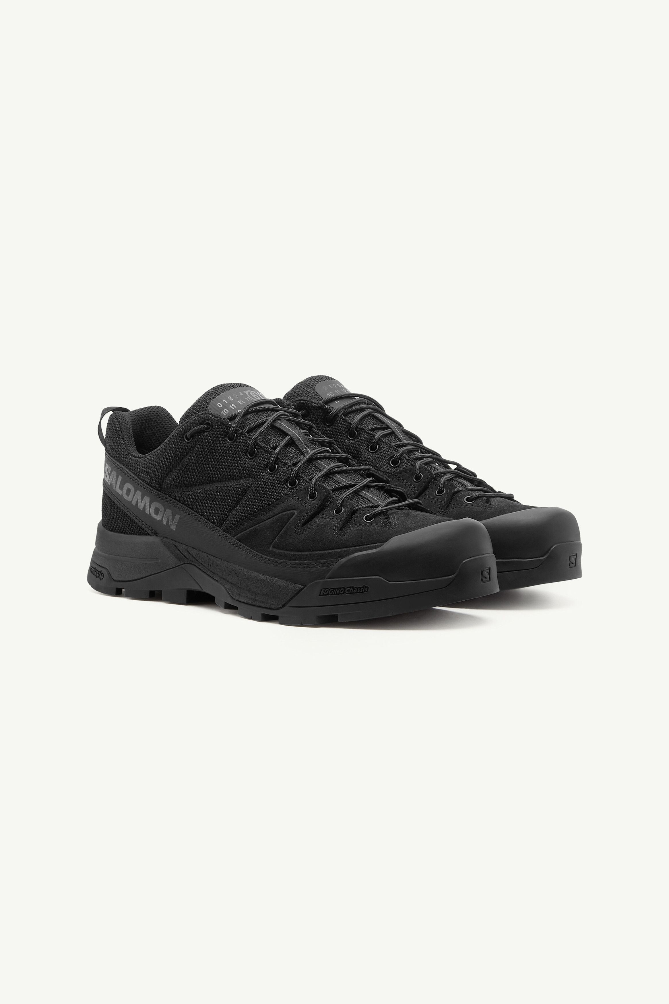Maison Margiela × Salomon o1w1db10526 X-ALP Panelled Lace-up Sneakers in Black Size US 9 / IT 39 - 2 Thumbnail