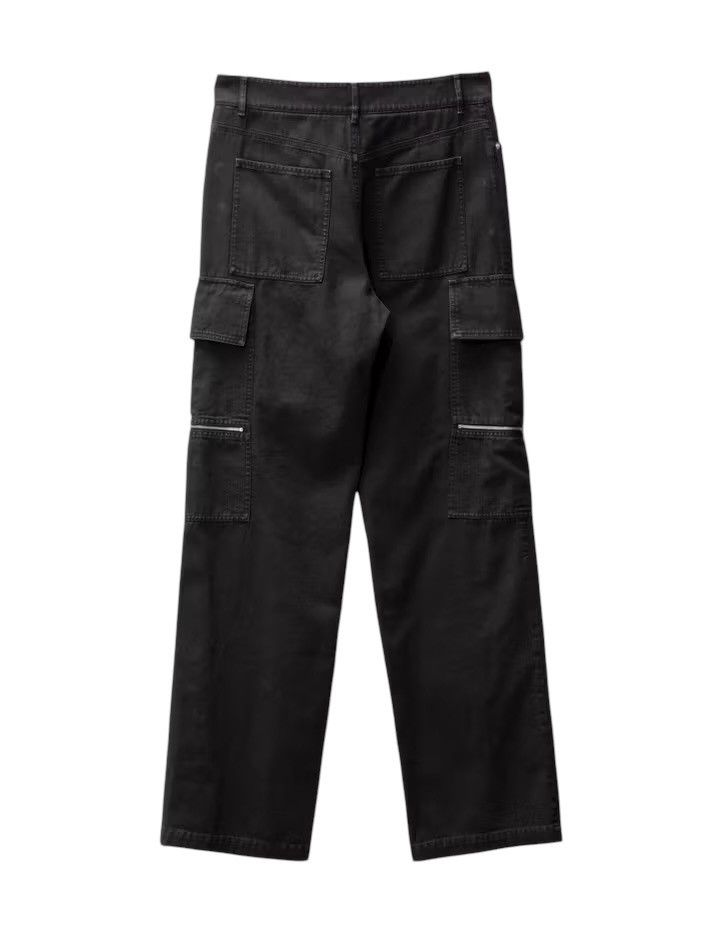 1017 ALYX 9SM × Alyx × MMW ALYX Skater Cargo Canvas Wide-Leg Pants in Washed Black Size US 30 / EU 46 - 2 Thumbnail