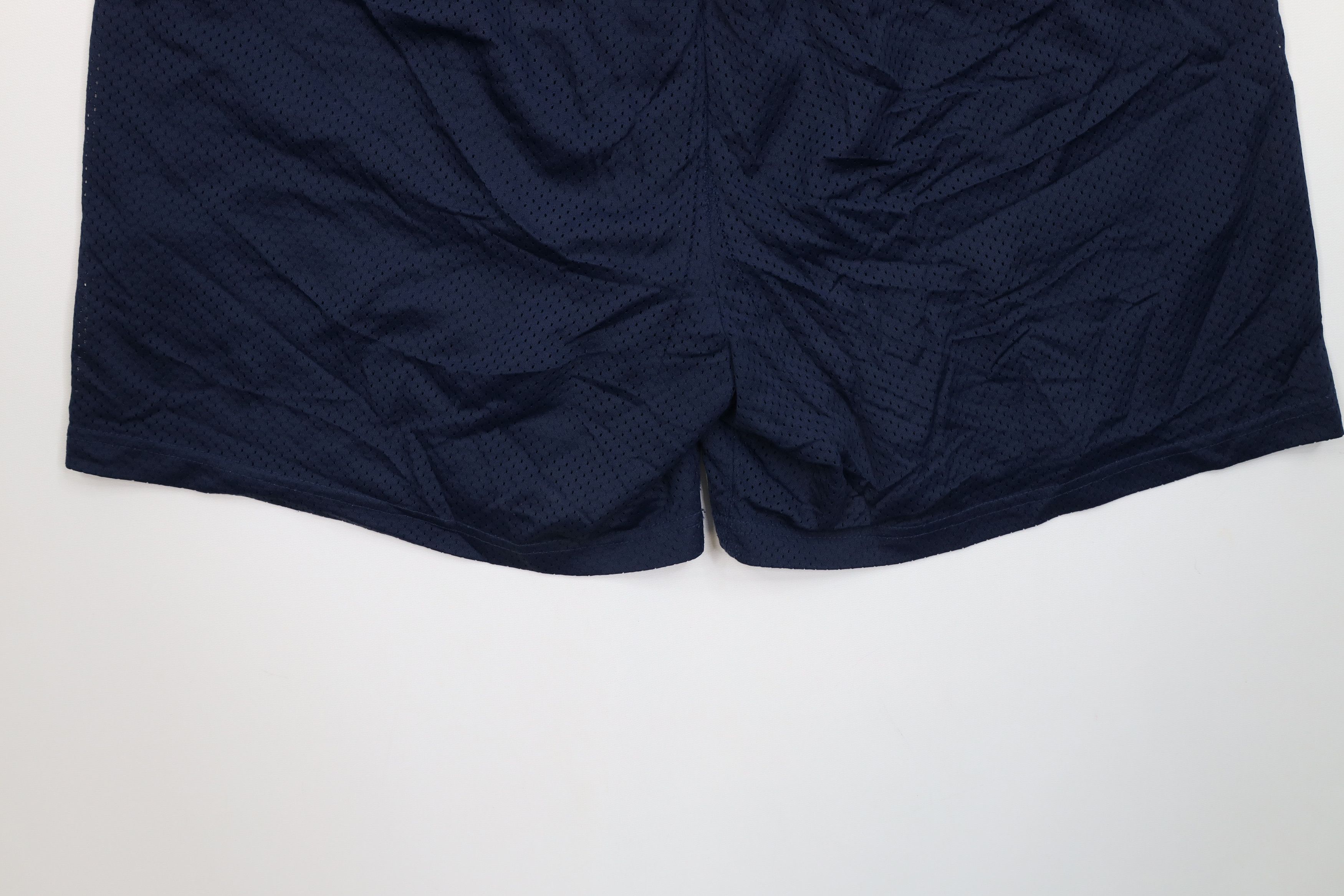 Reebok Vintage 90s Reebok Spell Above Knee Mesh Shorts Navy Blue Size US 34 / EU 50 - 12 Thumbnail