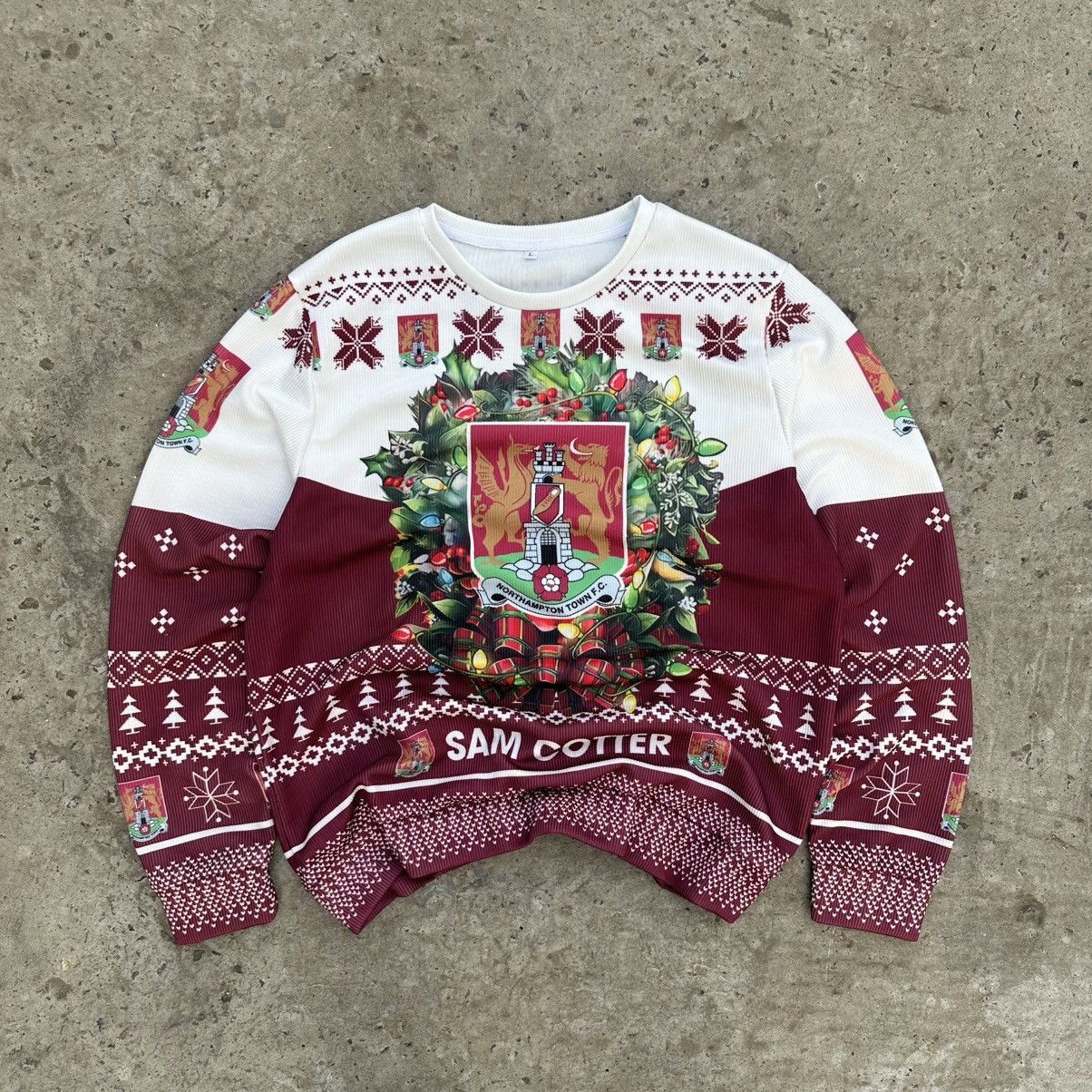 FCTRY LAb Vintage Northampton Town F.C Sweatshirt Sam Cotter Y2K 00s Size US L / EU 52-54 / 3 - 1 Thumbnail