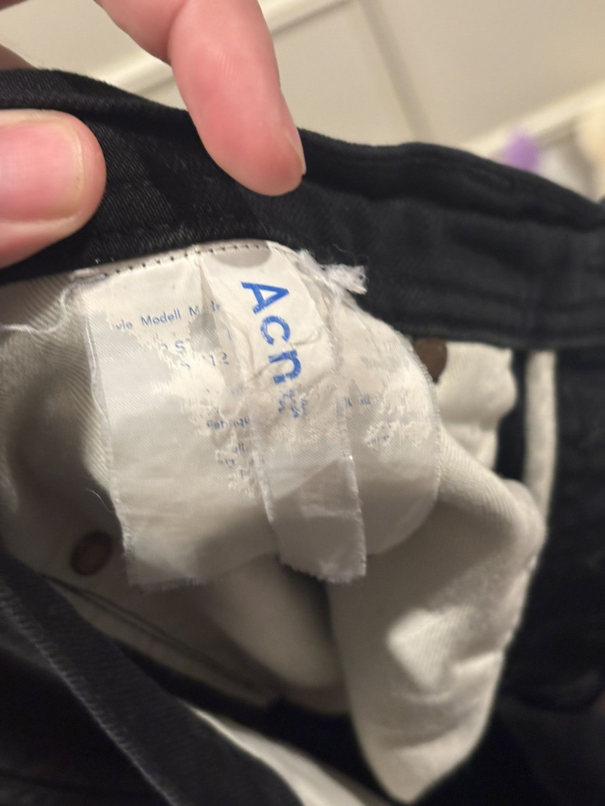 Acne Studios Acne Studios Black Blå Konst jeansTapered fit Size 30 × 32 Size US 30 / EU 46 - 6 Thumbnail