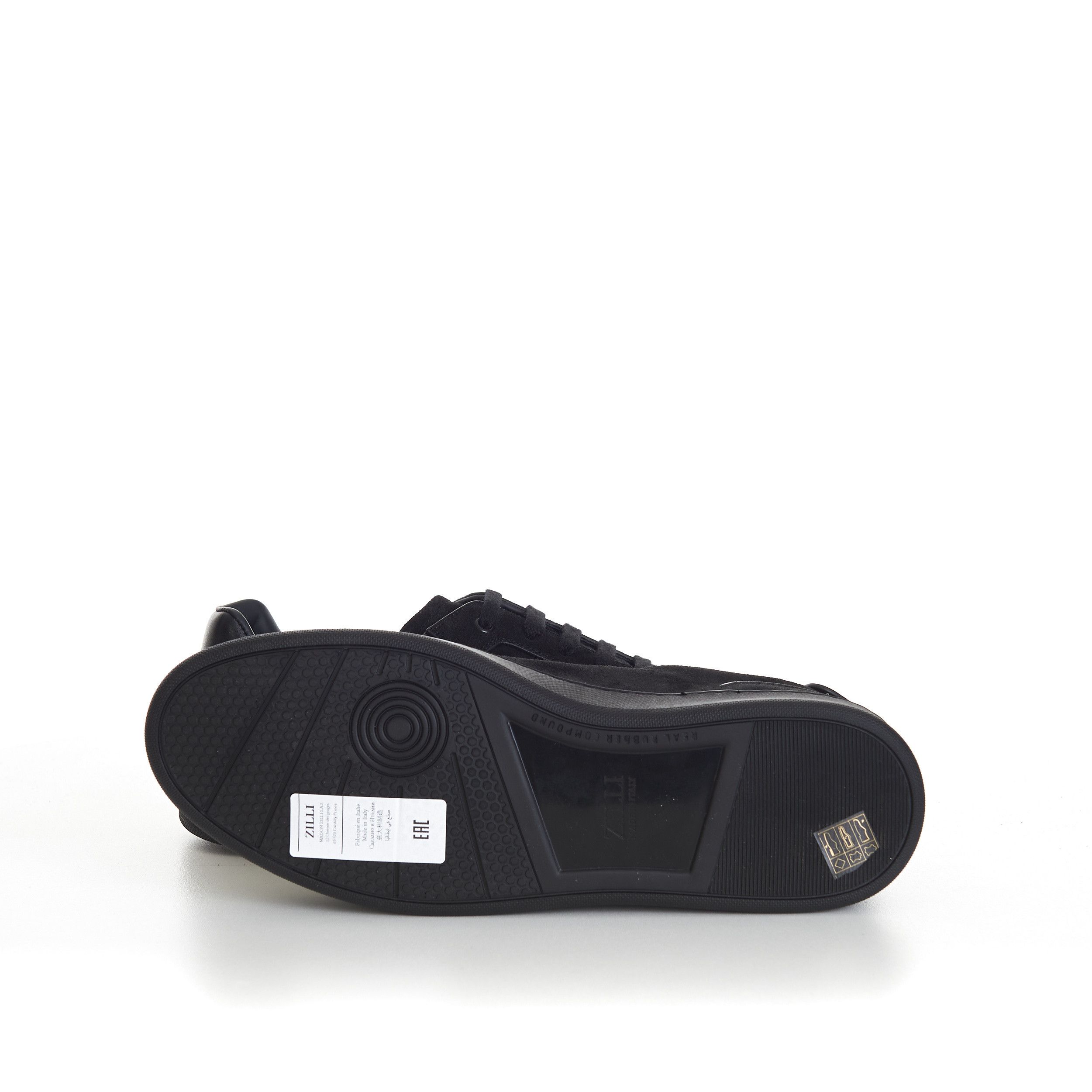 Zilli Black Suede Low Top Round Toe Sneakers Size US 8 / EU 41 - 10 Thumbnail