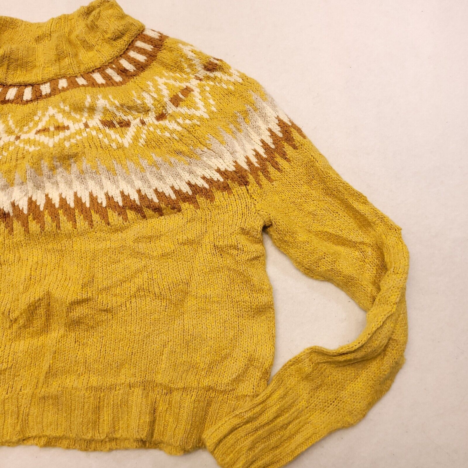 American Eagle Outfitters American Eagle Pullover Cotton Sweater Womens Size S Yellow Size S / US 4 / IT 40 - 5 Thumbnail
