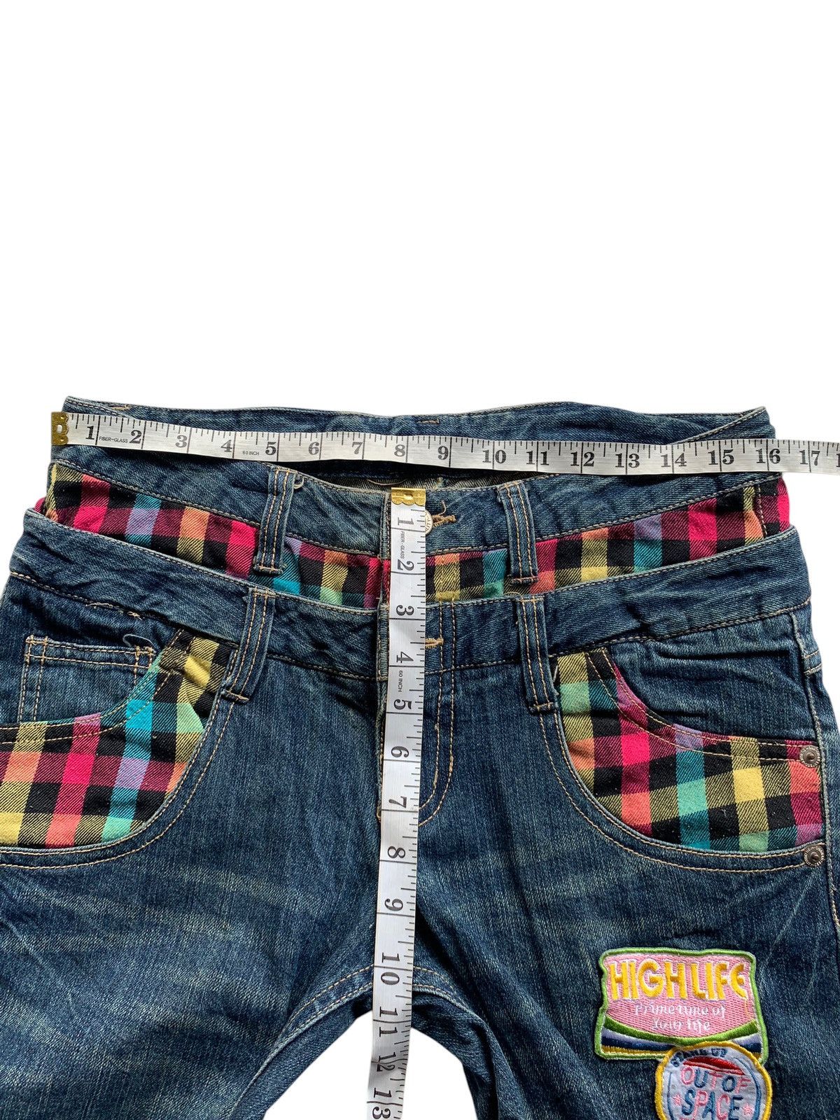 Tornado Mart DOUBLE WAIST💥 JAPANESE PUNK STYLE DENIM Size US 32 / EU 48 - 19 Thumbnail