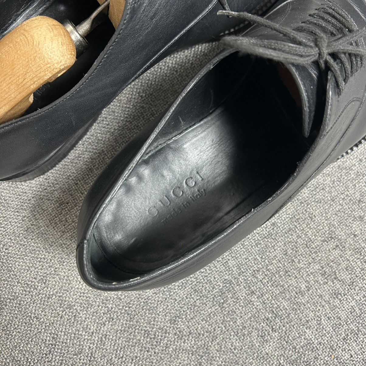 Gucci Gucci Black Leather Oxford Dress Shoes IT8 Size US 9.5 / EU 42-43 - 18 Thumbnail