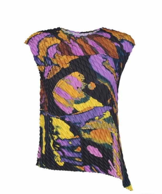Issey Miyake Issey Miyake Floral pleated top Size M / US 6-8 / IT 42-44 - 1 Thumbnail