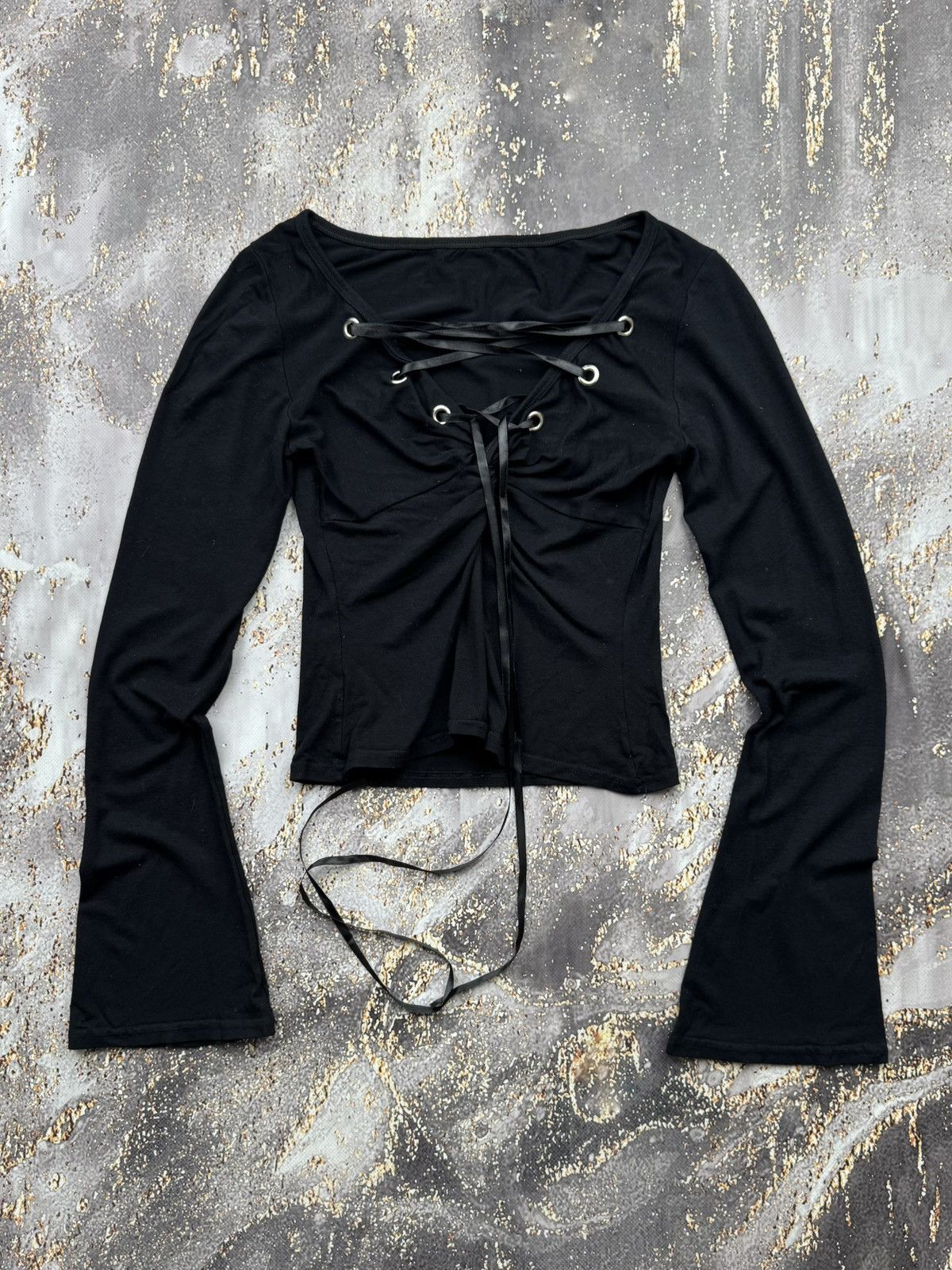 Japanese Brand × Vintage Vintage Bondage Glared Sleeve Japanese Blouse Size XS / US 0-2 / IT 36-38 - 1 Thumbnail