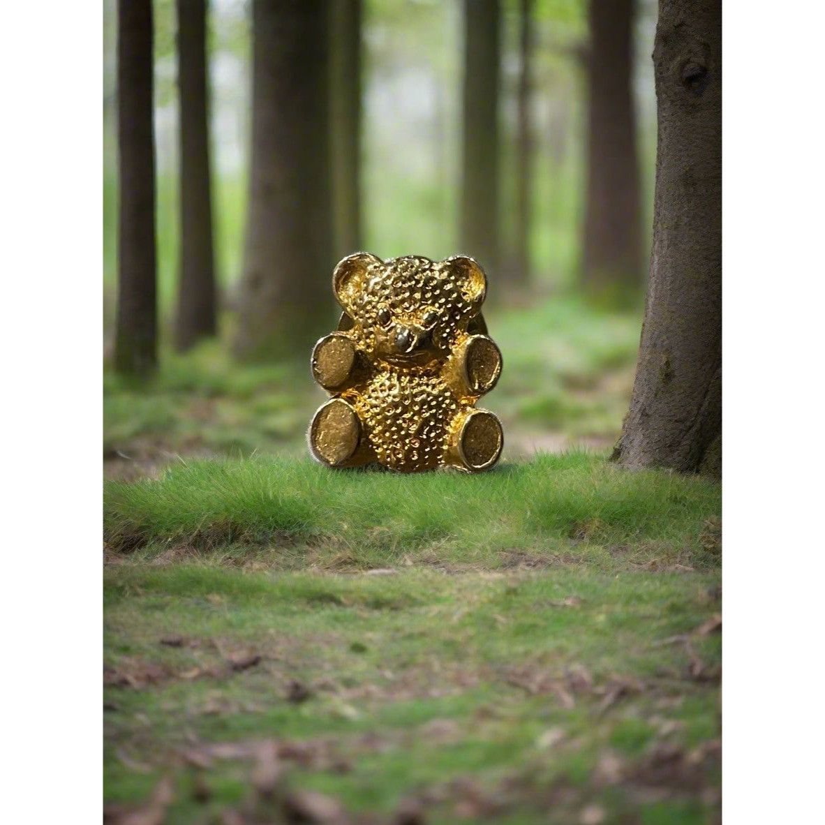 Vintage Vintage Gold Tone Teddy Bear Brooch Pin Size ONE SIZE - 1 Thumbnail