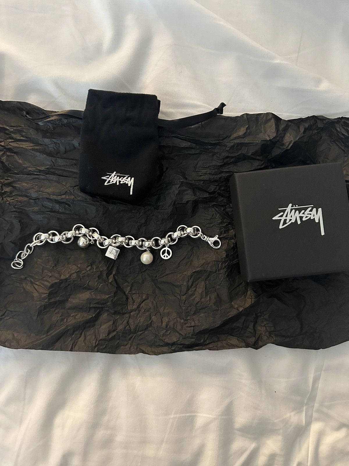 Stussy STUSSY ICON CHARM BRACELET STERLING SILVER | Grailed