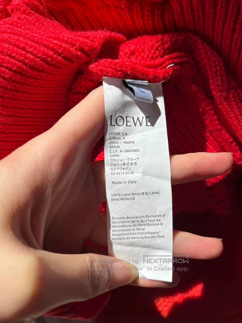 Loewe Loewe Red sweater Size L / US 10 / IT 46 - 5 Thumbnail