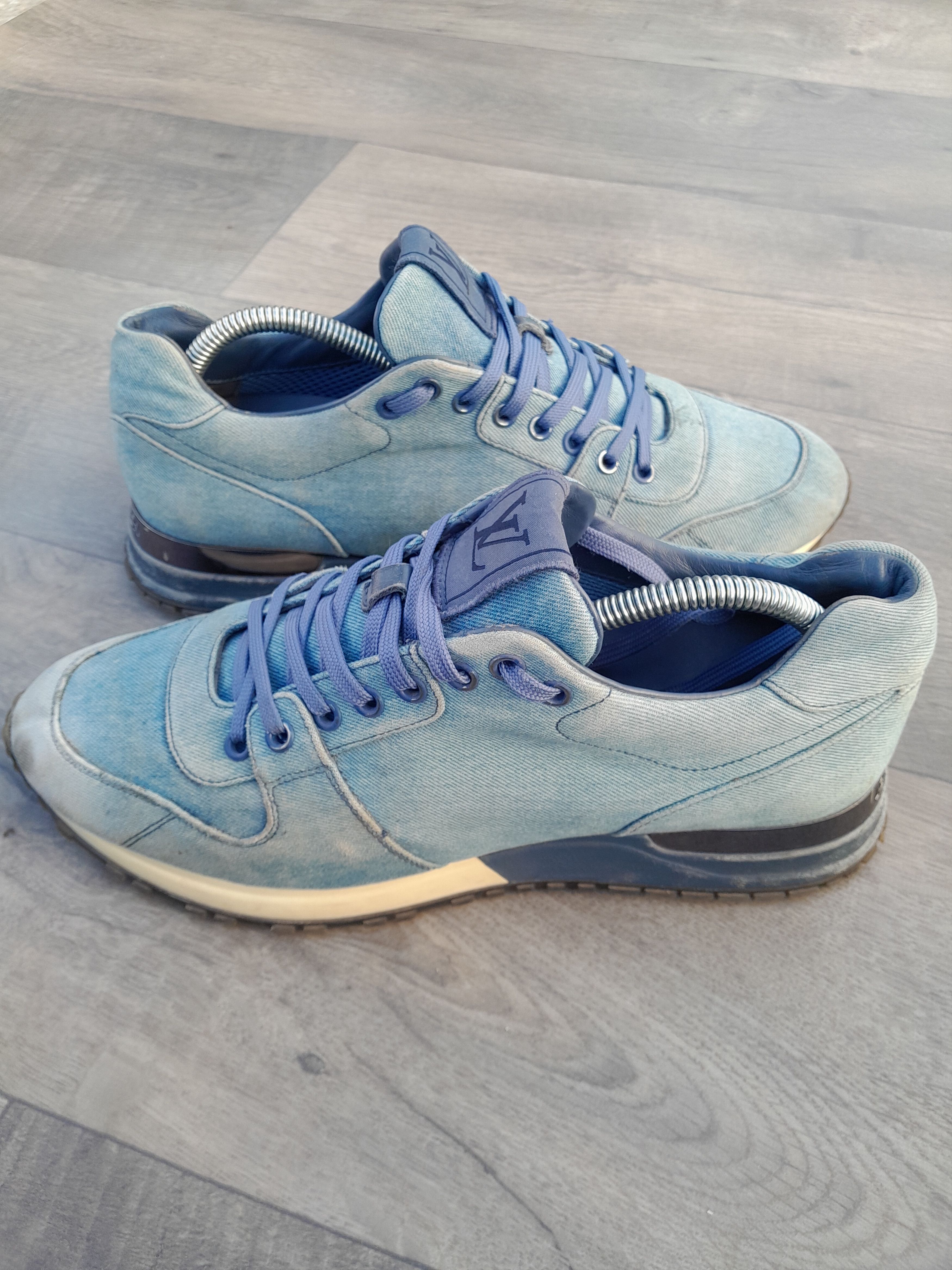 Louis Vuitton Louis Vuitton Run Away sneakers in blue denim. Size US 7.5 / EU 40-41 - 3 Thumbnail