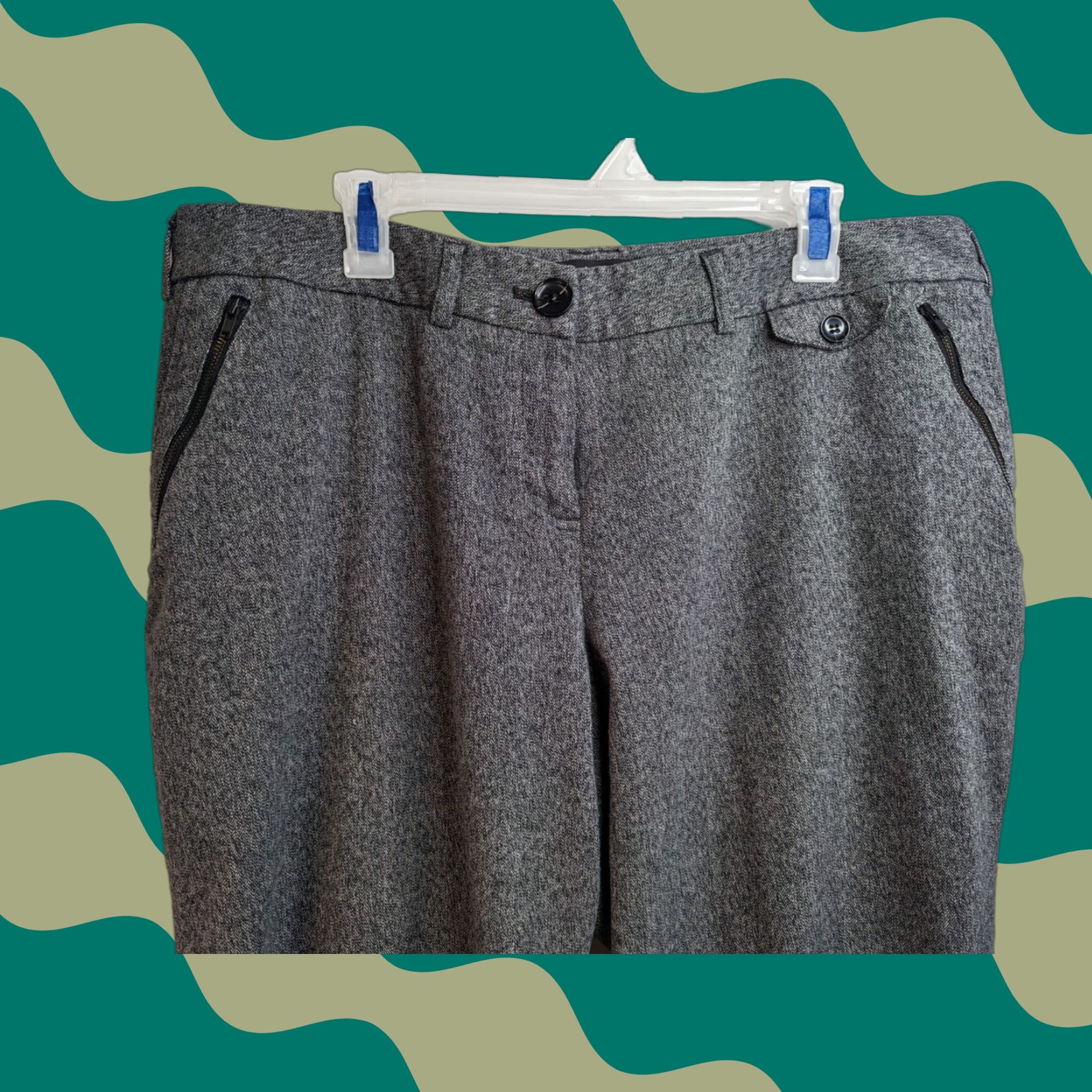Vintage LANE BRYANT Charcoal Gray High Rise Women's 16 Casual Pant Tapered Waist 38 in Inseam 30 in Size 38" / US 16 / IT 52 - 1 Thumbnail