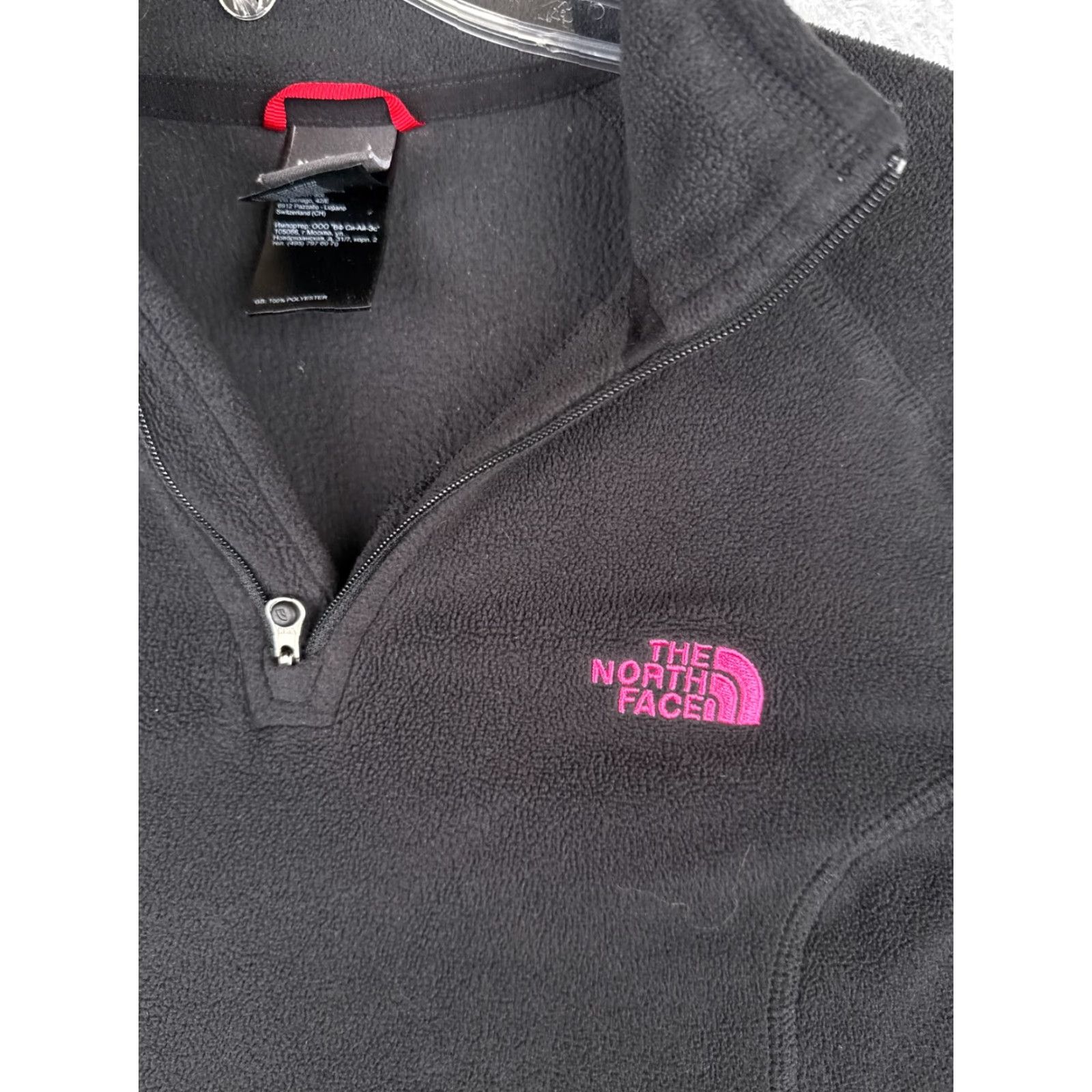 The North Face The North Face Sweatshirt Women M Black Pullover Mock Neck 1/4 Zip Fleece Logo Sports Outdoor Shirt Womens Size M / US 6-8 / IT 42-44 - 6 Thumbnail