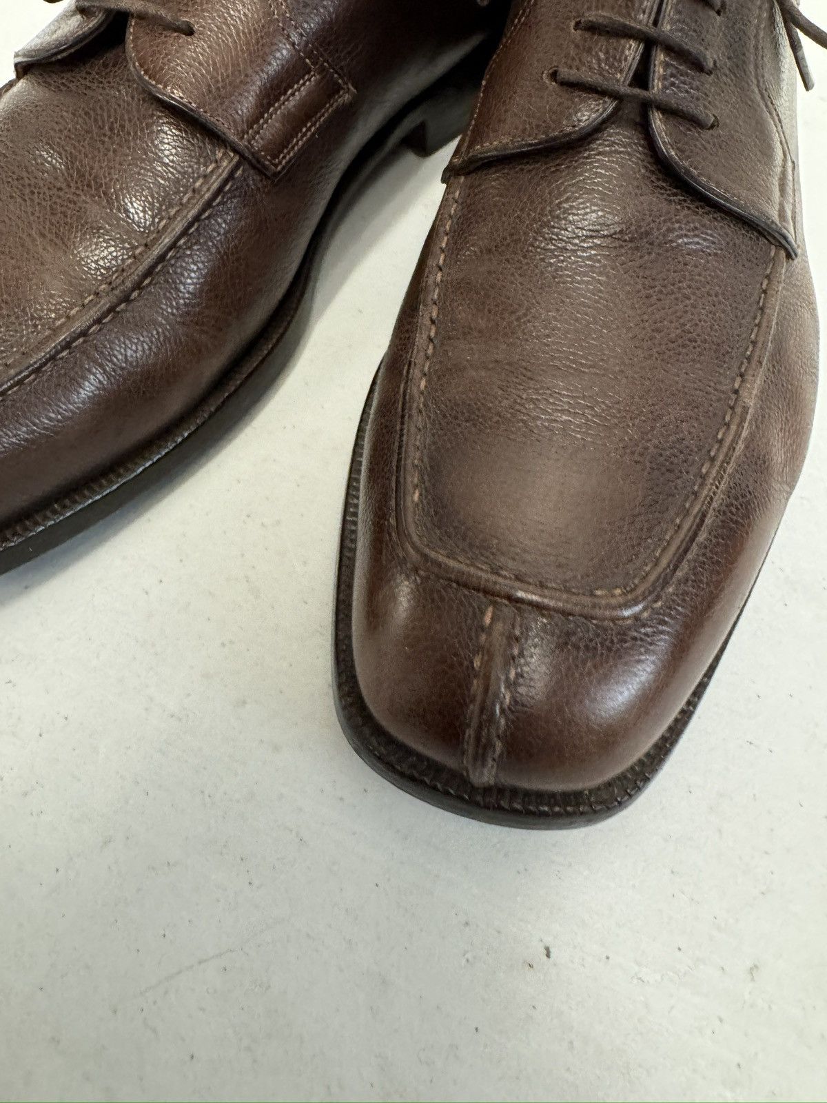 Santoni Santoni Made in Italy Split Almond Toe Oxford Shoe 11 1/2 D Size US 11.5 / EU 44-45 - 5 Thumbnail