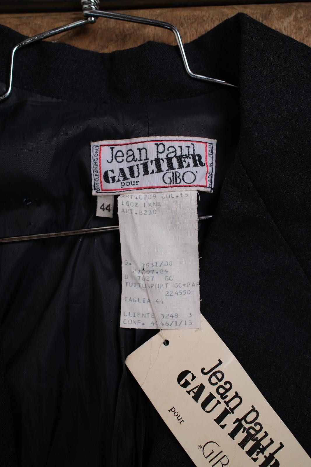 Jean Paul Gaultier 90's Jean Paul Gaultier pour GIBO Tailored Wool Blazer Size L / US 10 / IT 46 - 4 Thumbnail