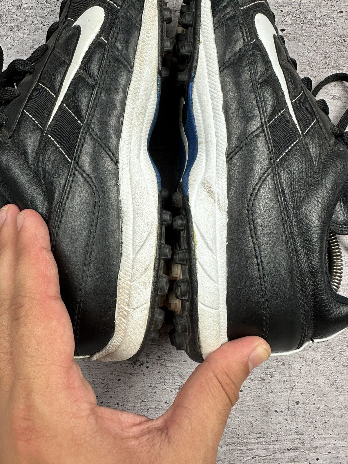 Nike × Vintage 2000 Nike Tiempo Pro Vintage Leather Soccer Boots Size US 9 / EU 42 - 14 Thumbnail
