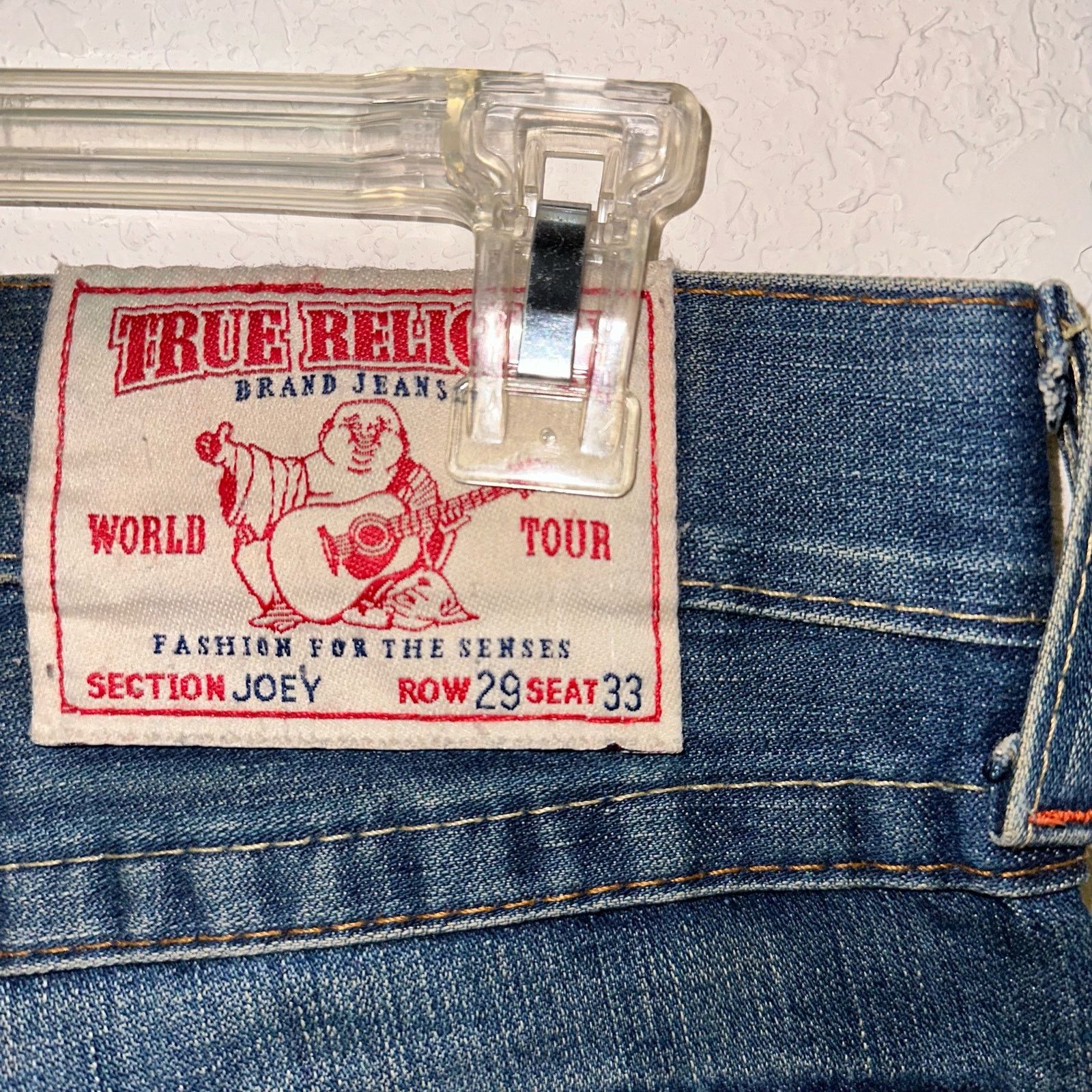True Religion True Religion Joey Flared Denim Jeans Size 35" - 3 Thumbnail