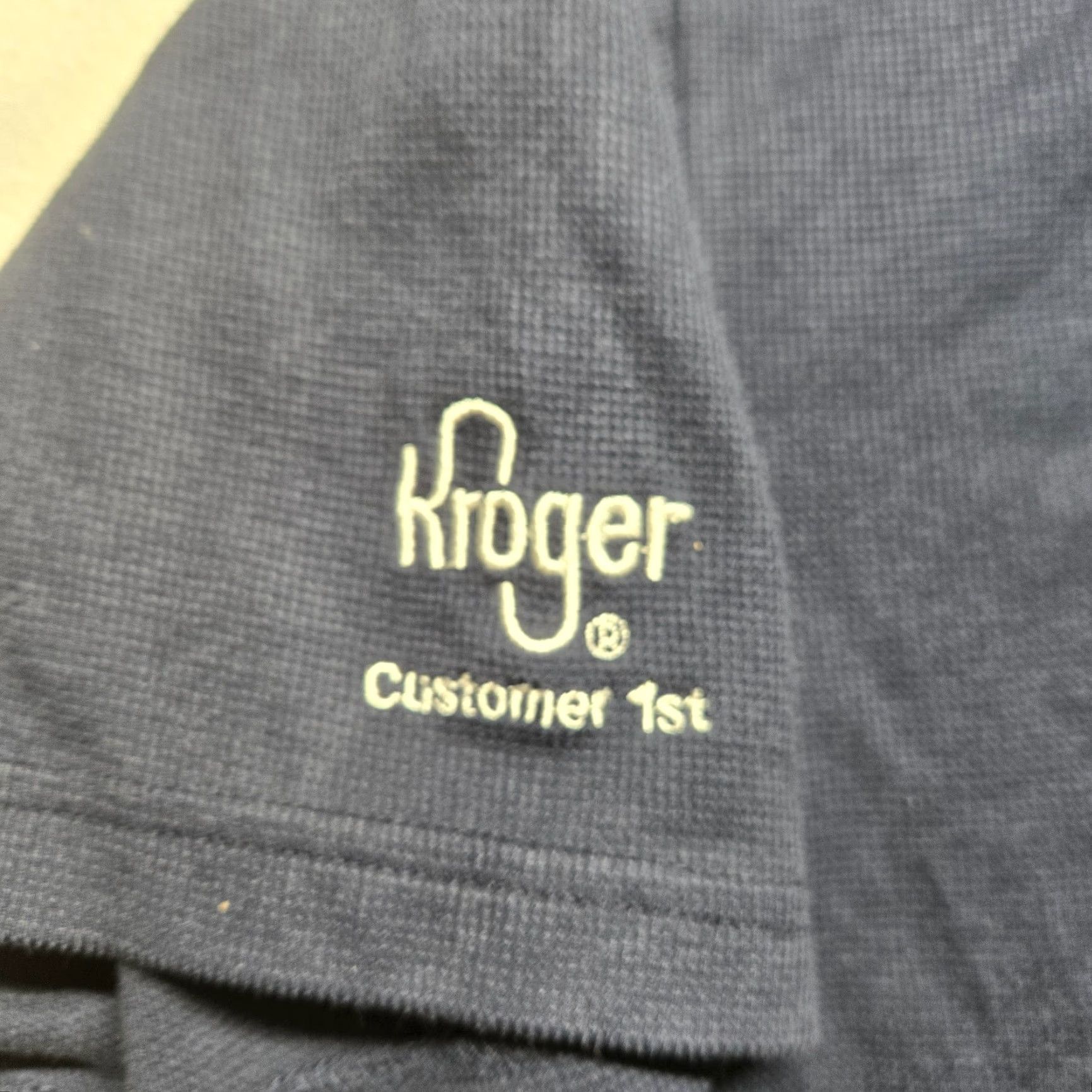Vintage Kroger Uniform Polo Shirt Employee 1st Embroidered Adult 2XL XXL Customer Size US XXL / EU 58 / 5 - 4 Thumbnail