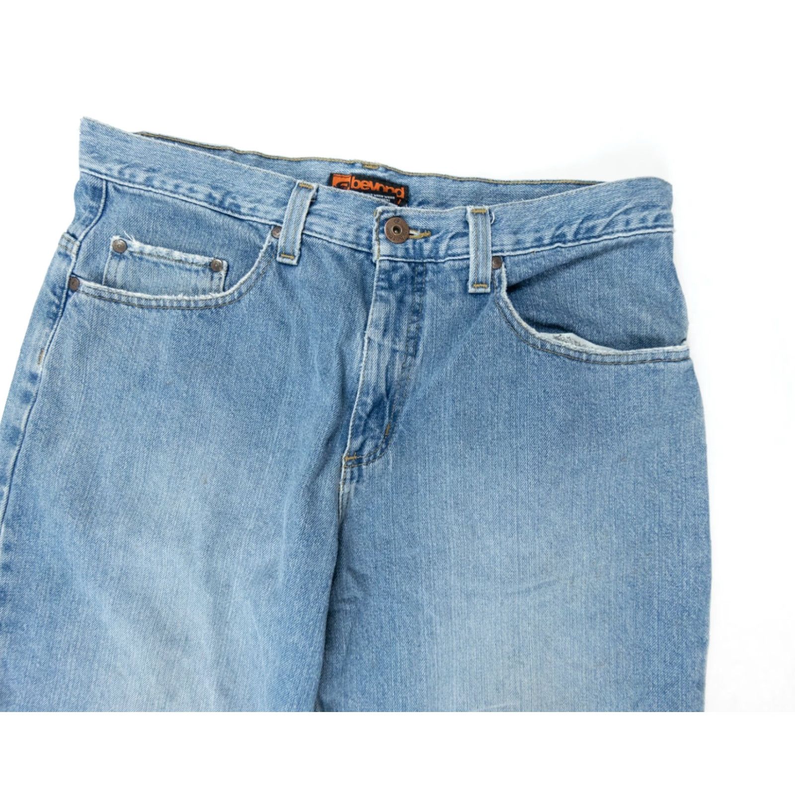 Anchor Blue VINTAGE Anchor Blue Jeans Men's 33x25 Denim Pants Baggy Wide-Leg Y2K Skater Cotton Blue Retro Size US 33 - 2 Thumbnail