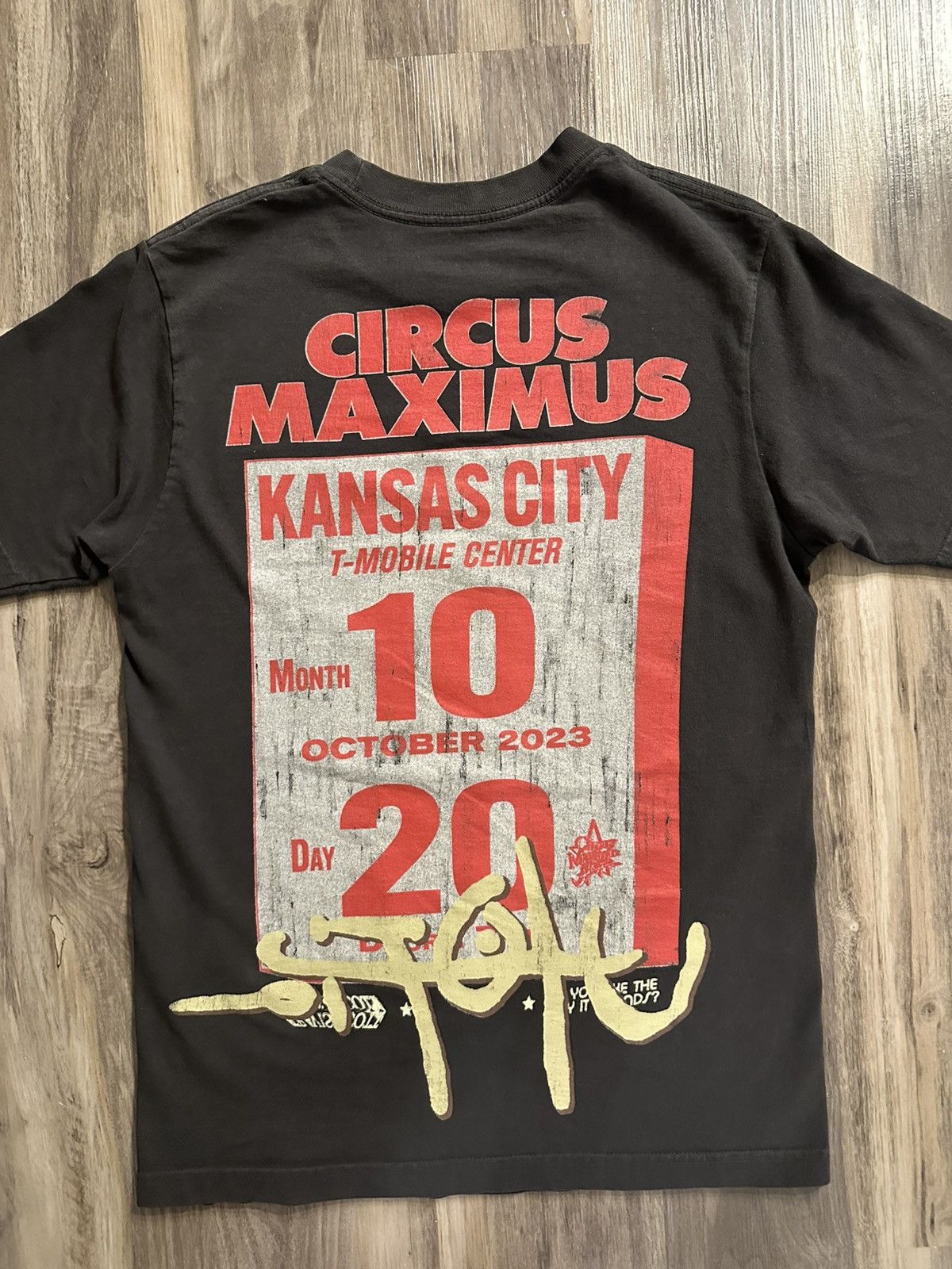 Travis Scott Travis Scott Circus Maximus Kansas City Tour Tee Size US S / EU 44-46 / 1 - 2 Thumbnail
