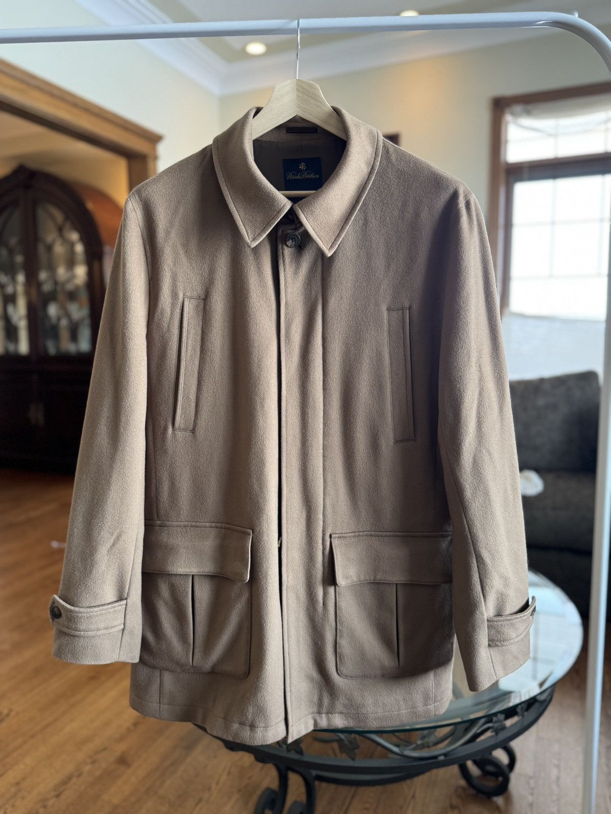 Brooks Brothers Brooks Brothers Camel Wool Overcoat Size US L / EU 52-54 / 3 - 1 Thumbnail