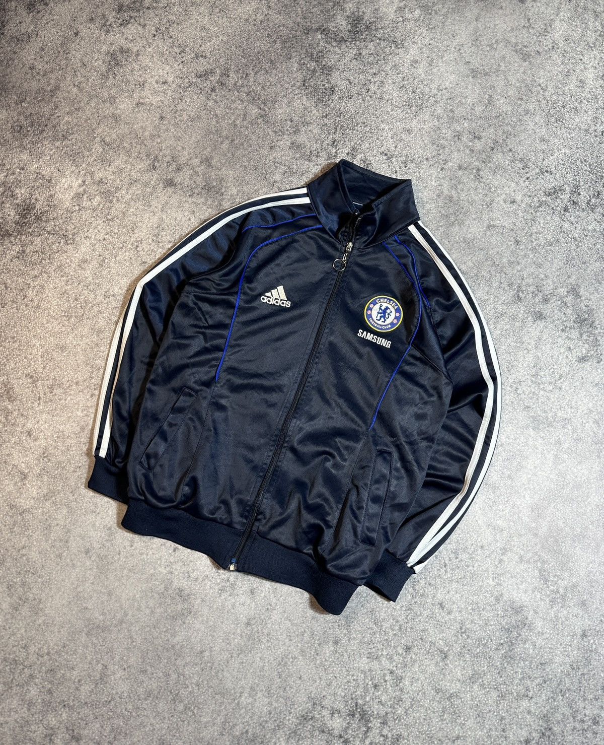 Adidas Adidas Chelsea Jacket Streetwear Soccer Rare Casual Vintage Size US S / EU 44-46 / 1 - 1 Thumbnail