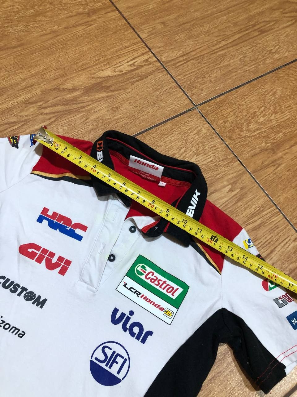Honda Y2K Polo Honda logo castrol T-shirt Vintage LCR team Size US S / EU 44-46 / 1 - 14 Thumbnail