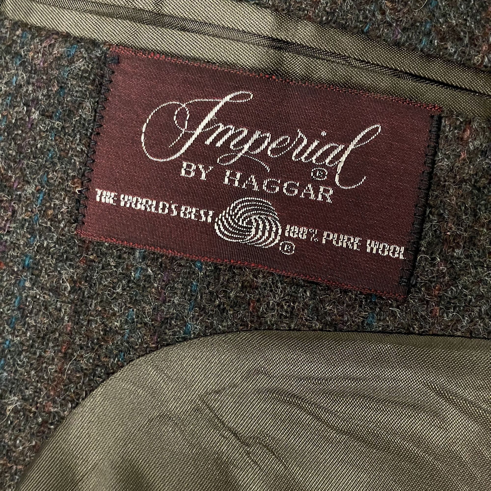 Haggar Vtg Haggar DONEGAL TWEED Sport Coat Multicolor Jacket Size 44R - 6 Thumbnail