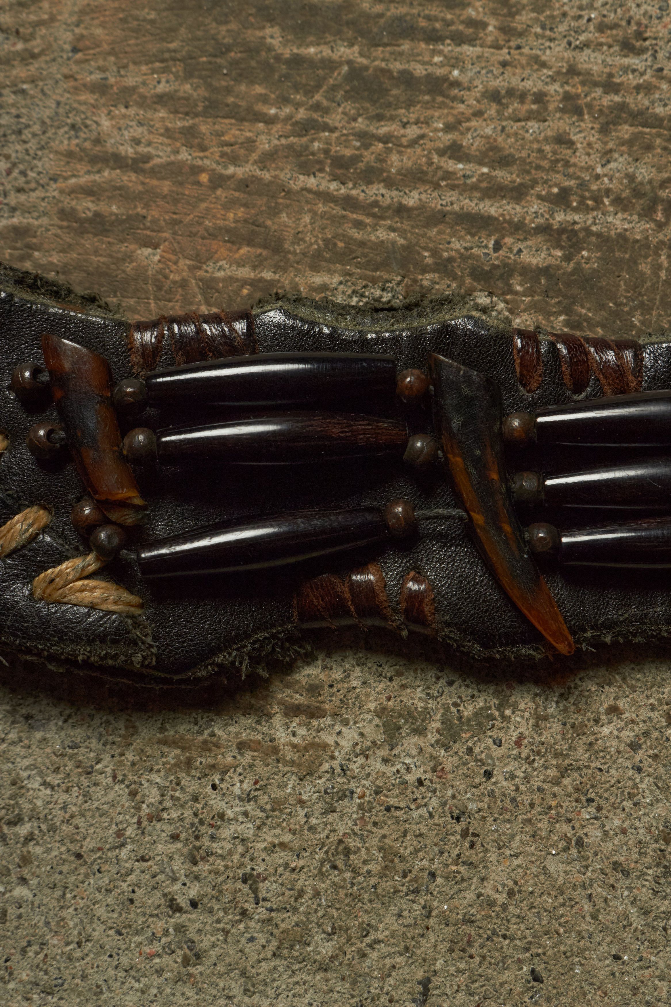 14th Addiction PYTHON LEATHER HORSESHOE BULLET HOLE BELT Size ONE SIZE - 2 Thumbnail