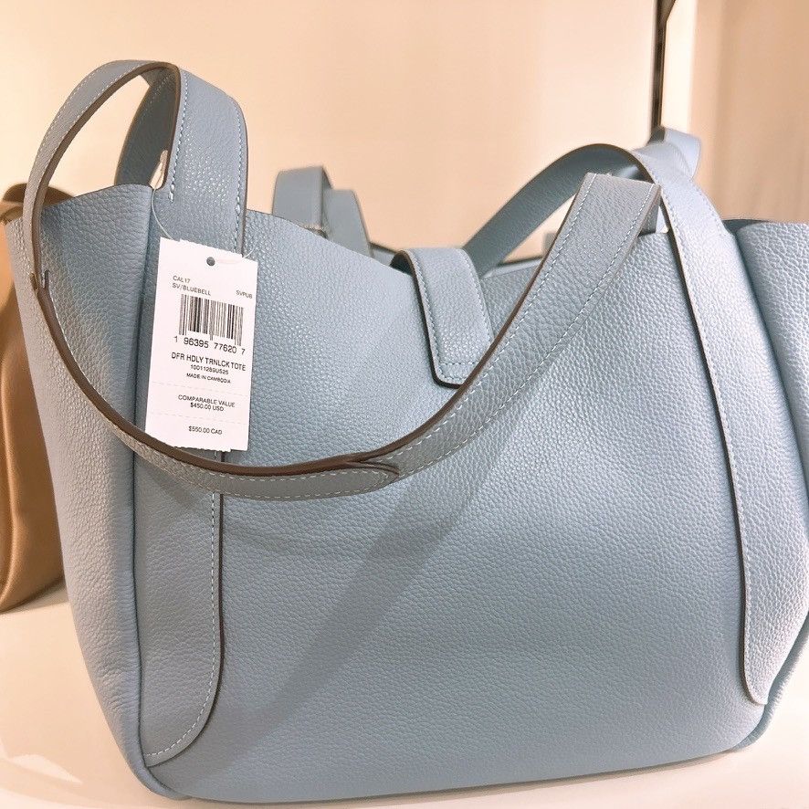 Coach Hadley Turnlock Tote Bag CAL17 Bluebell Size ONE SIZE - 3 Thumbnail