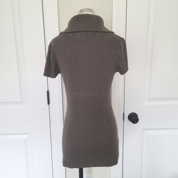 I.N.C Ribbed Short-Sleeve Pocketed Cowl Neck Tunic Size XL / US 12-14 / IT 48-50 - 4 Thumbnail