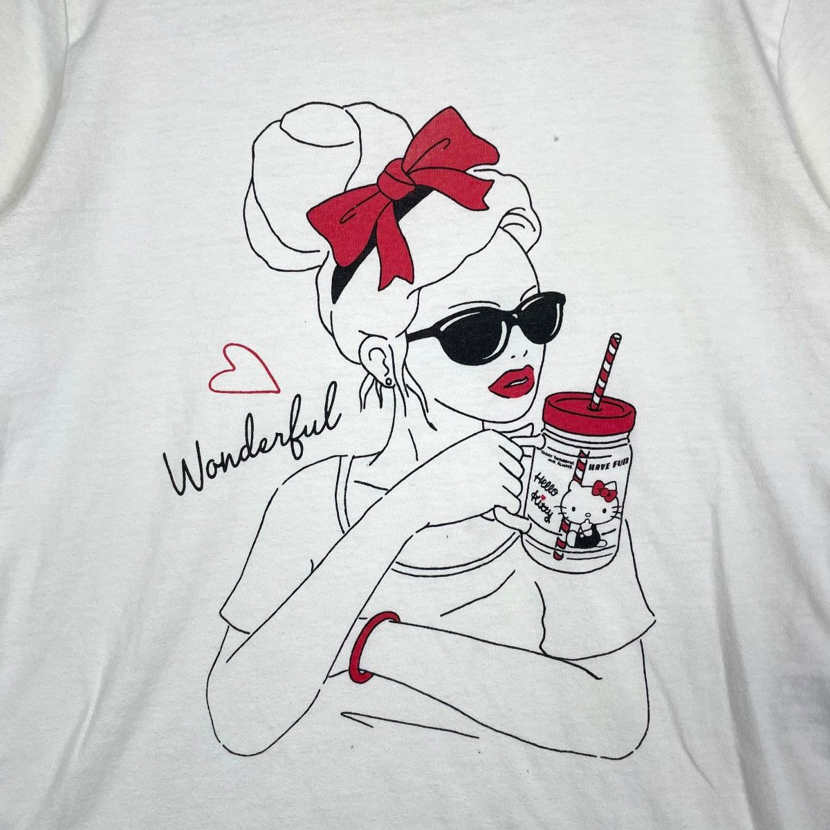 Vintage LDS X Hello Kitty Tee Shirt Size M / US 6-8 / IT 42-44 - 3 Thumbnail