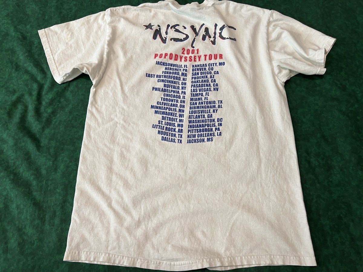Band Tees × Vintage Vintage 2001 *NSYNC POPODYSSEY Tour Justin Timberlake Band Size US M / EU 48-50 / 2 - 5 Thumbnail