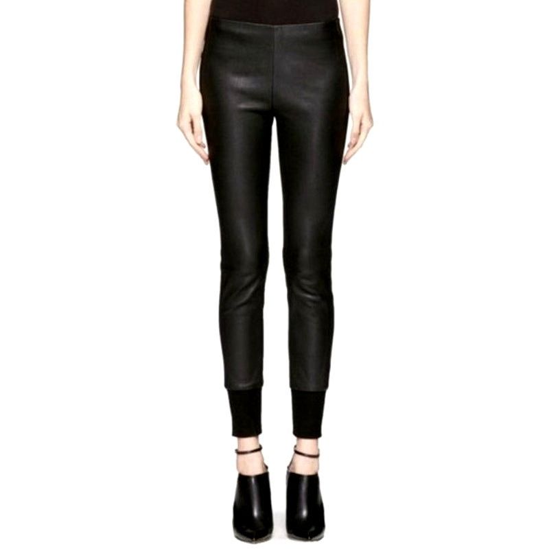 Vince Vince Black Leather Pants | Size XS Size 26" / US 2 / IT 38 - 6 Thumbnail