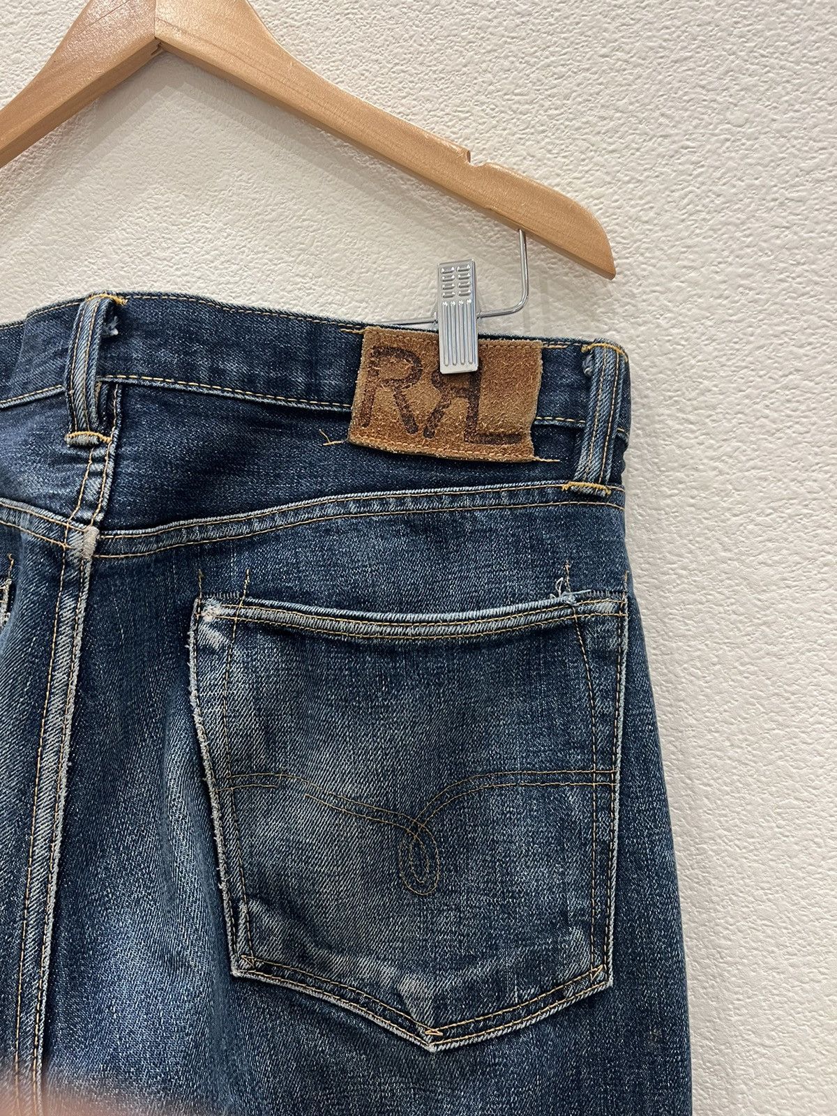 RRL Ralph Lauren × Vintage vintage rrl ralph Lauren Japanese selvedge denim Size US 33 - 3 Thumbnail