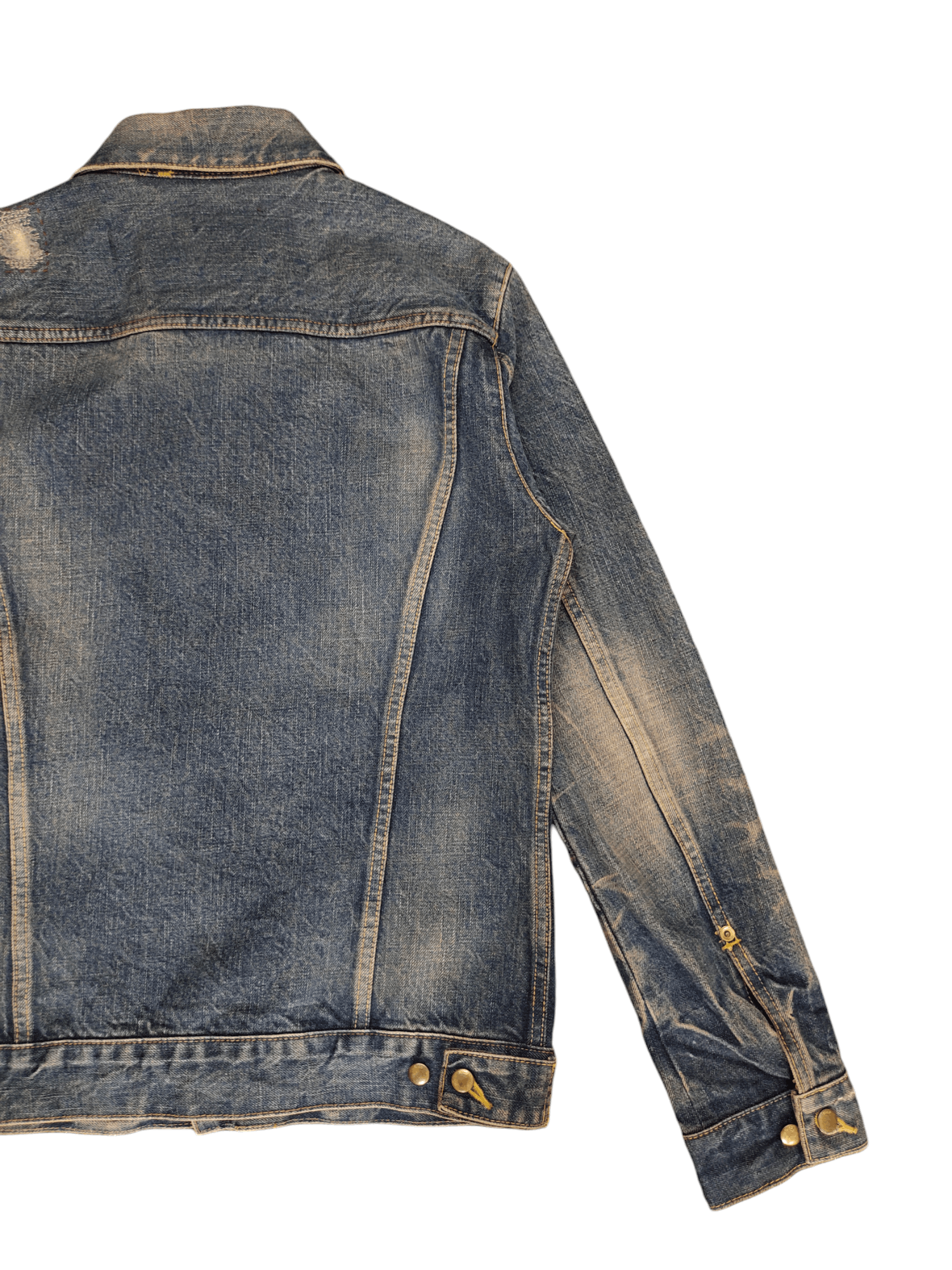 If Six Was Nine Rico Japan Double Pocket Distress Faded Denim Jacket Size US M / EU 48-50 / 2 - 13 Thumbnail
