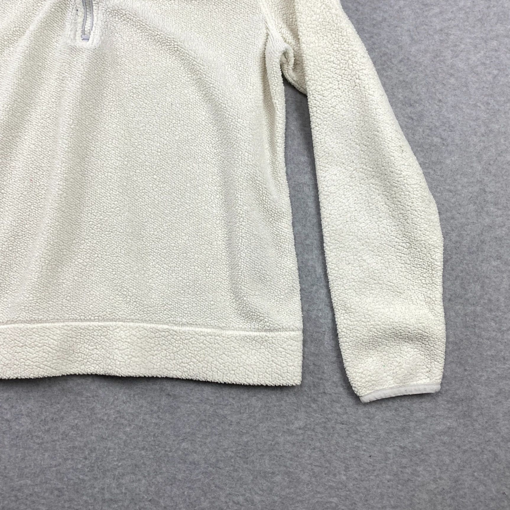Vineyard Vines VINEYARD VINES Shep Sweater Womens S White Mock Neck 1/4 Zip Pullover Fleece Casual Shirt Size S / US 4 / IT 40 - 4 Thumbnail