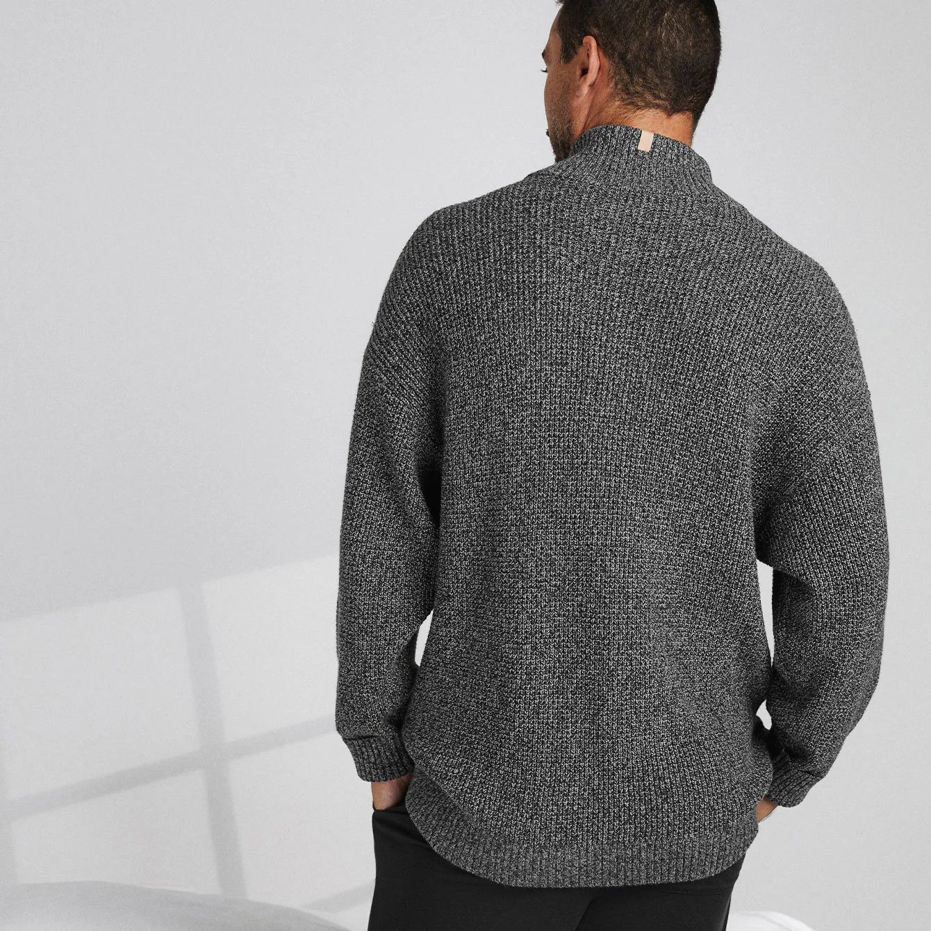 Lunya Lunya Mens CottonSilk Henley Pull Over Crew Sweater Size US M / EU 48-50 / 2 - 3 Thumbnail