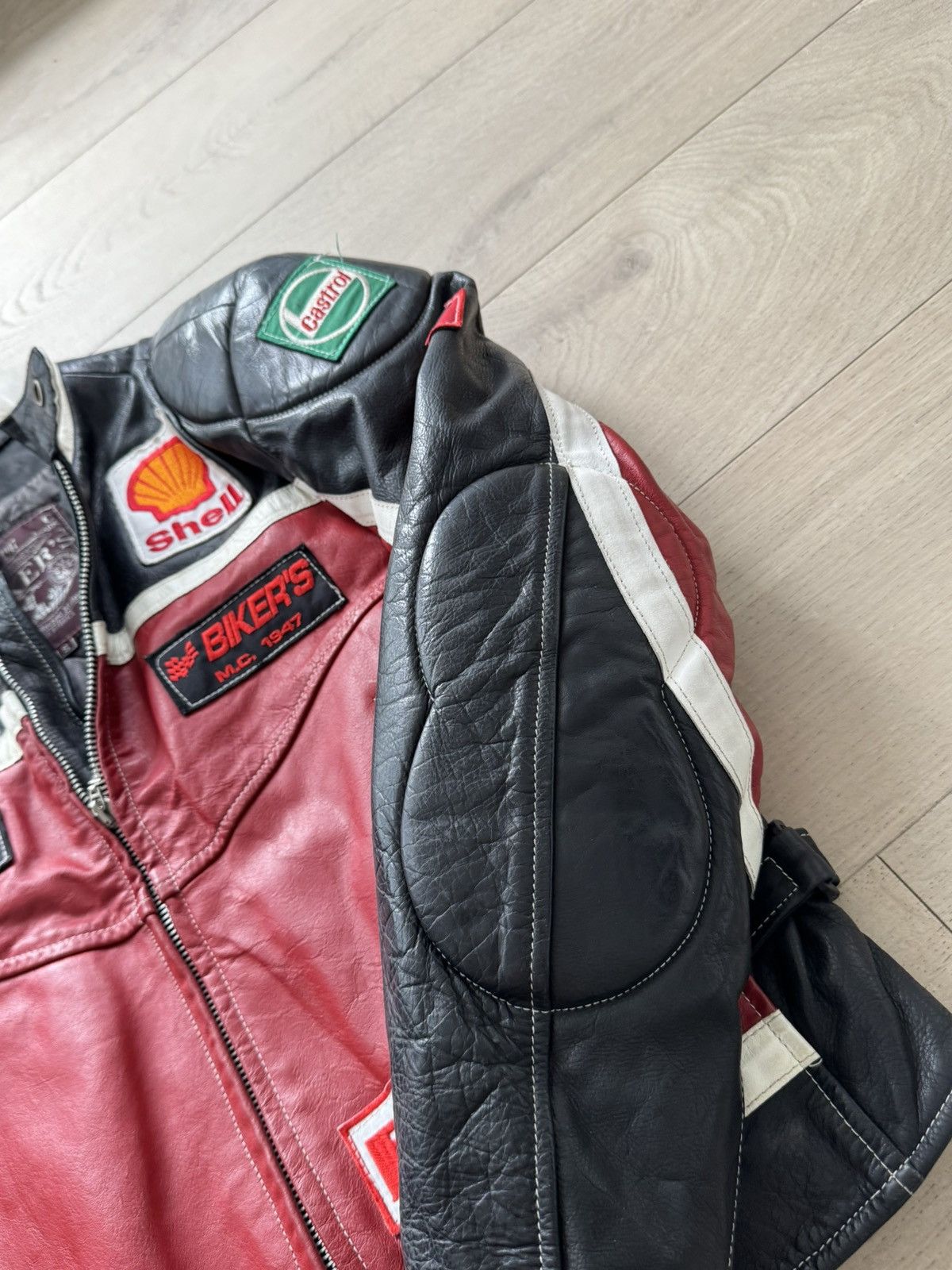 Vintage RACING MOTO JACKET LEATHER vintage Size US M / EU 48-50 / 2 - 11 Thumbnail