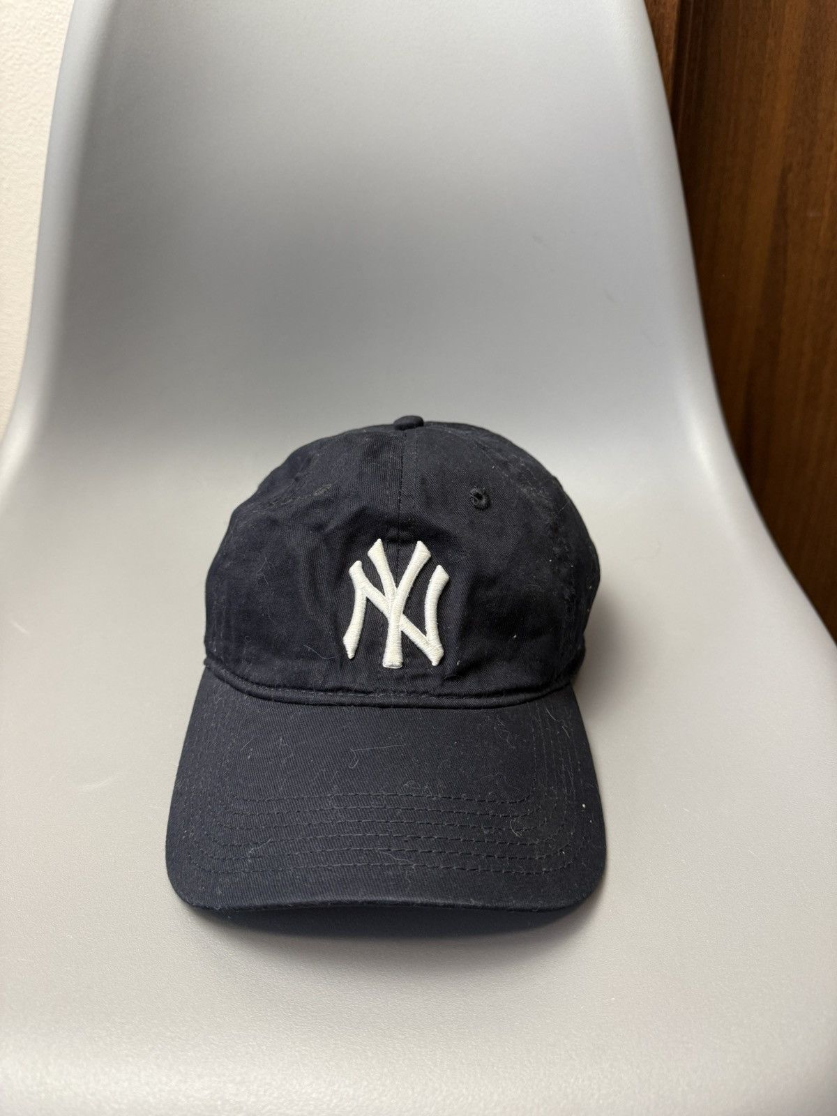 MLB Crazy Vintage Y2K New York Yankees Cap Drill Graffiti Style Size ONE SIZE - 2 Thumbnail