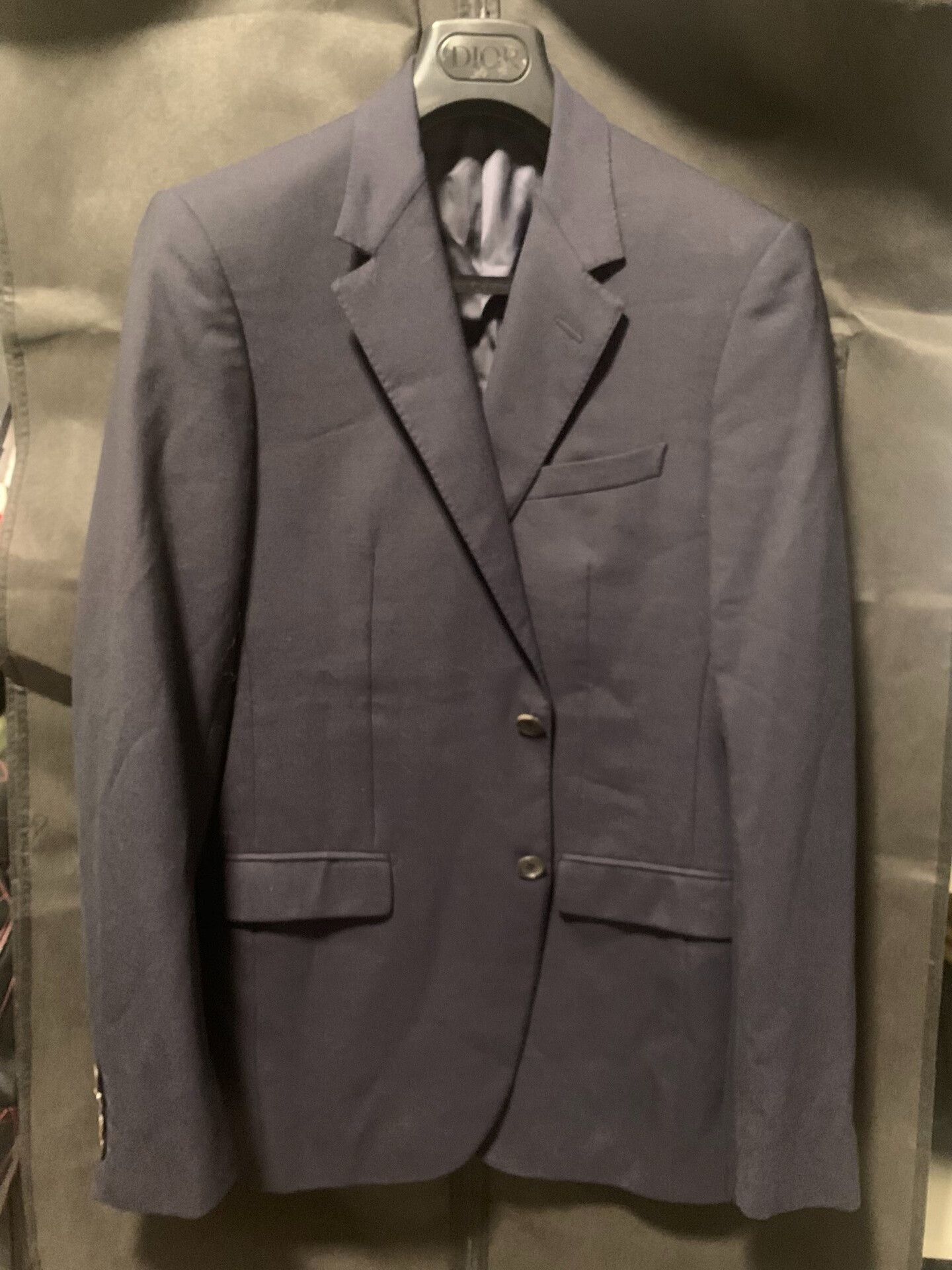 Lanvin elegant dark blue wool suit jacket Size US M / EU 48-50 / 2 - 1 Thumbnail