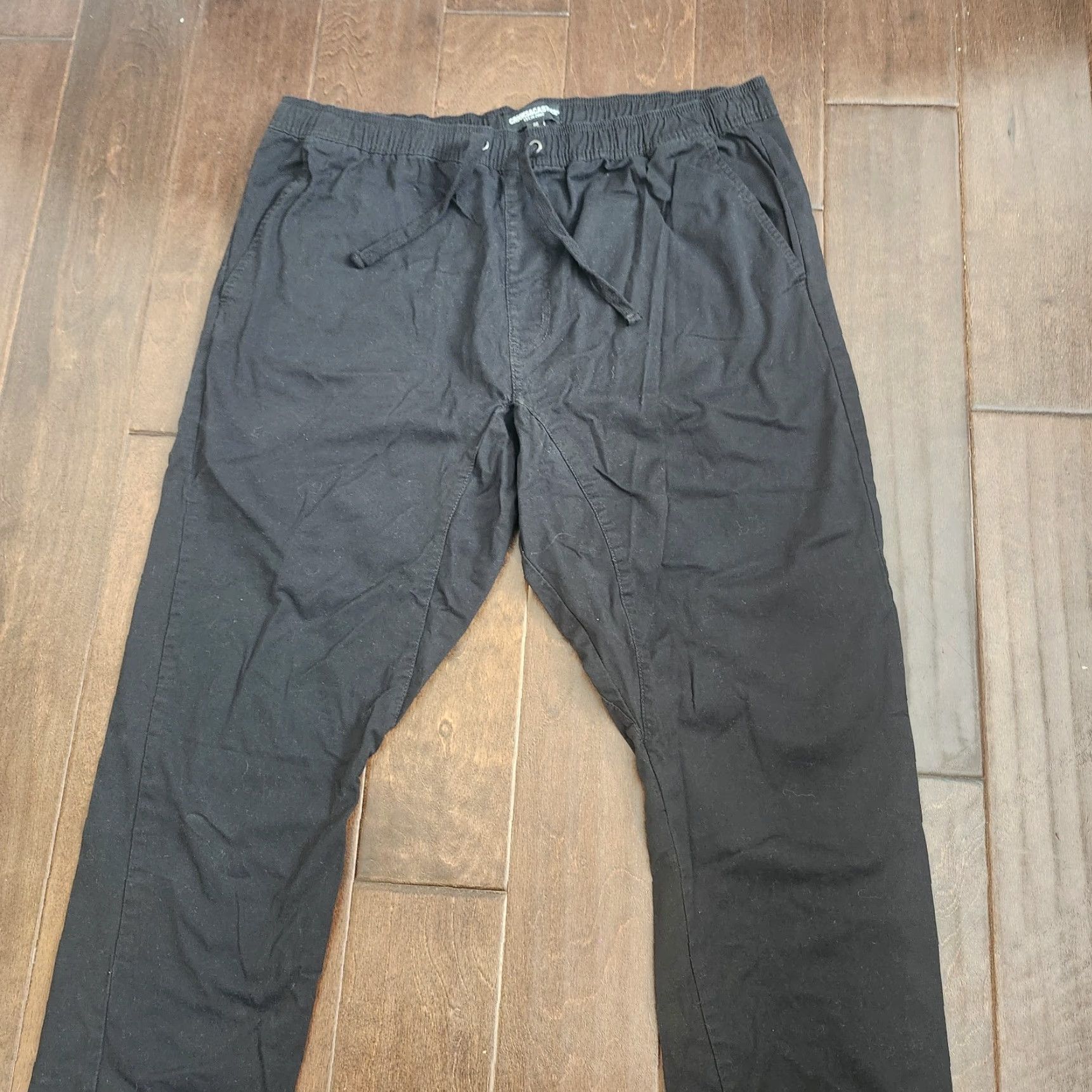 Crooks & Castles Crooks & Castles Jogger Pants Mens Size 38 Black Cargo Pocket Regular Fit Cotton Spandex Streetwear Size US 38 / EU 54 - 5 Thumbnail