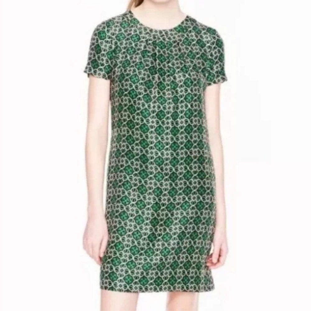 J Crew \"Swoop\" Silk A-Line Dress Size 6