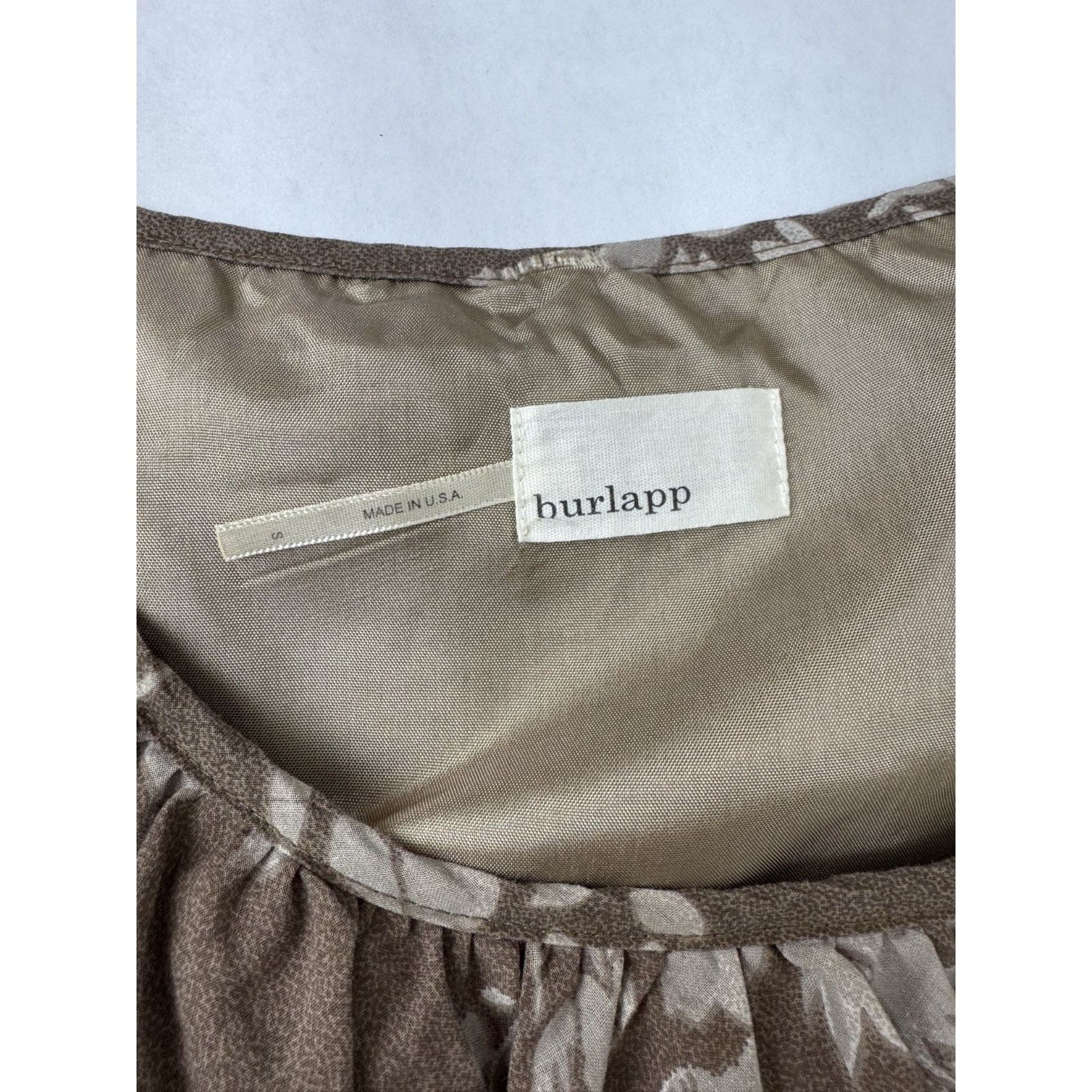 Anthropologie Anthropologie Burlapp Cottagecore Neutral Floral Dress Small Size S / US 4 / IT 40 - 7 Thumbnail
